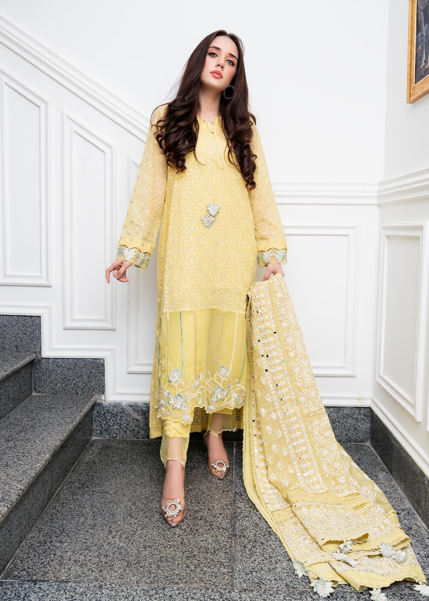 Rang-e-Haya Wilbur (Lemon) Women 4pcs