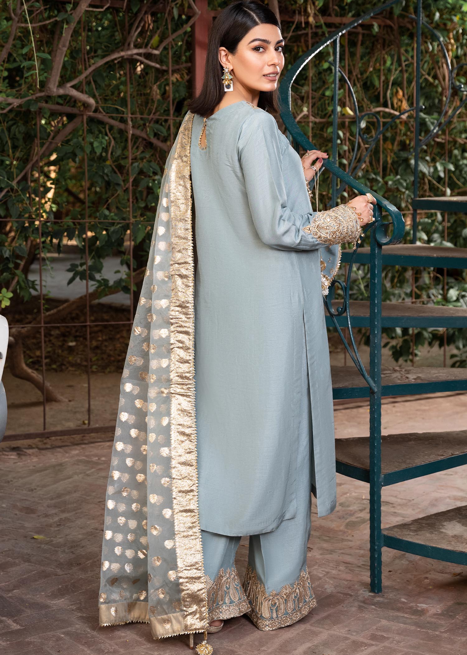 Rang-e-Haya Shireen Iceblue Women 3pcs