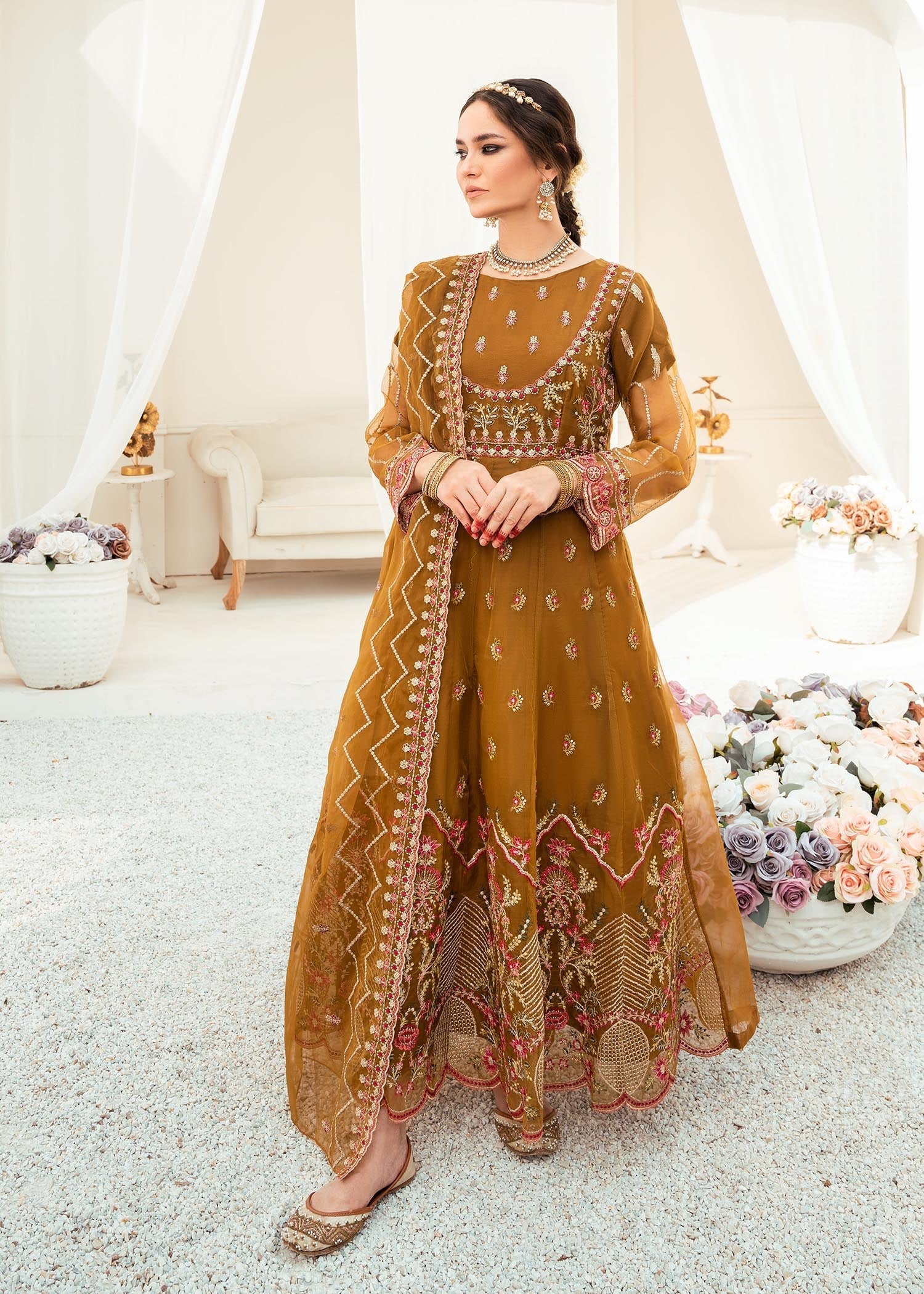 Zebaye Shamsa US524 A MUSTARD Women 3pcs