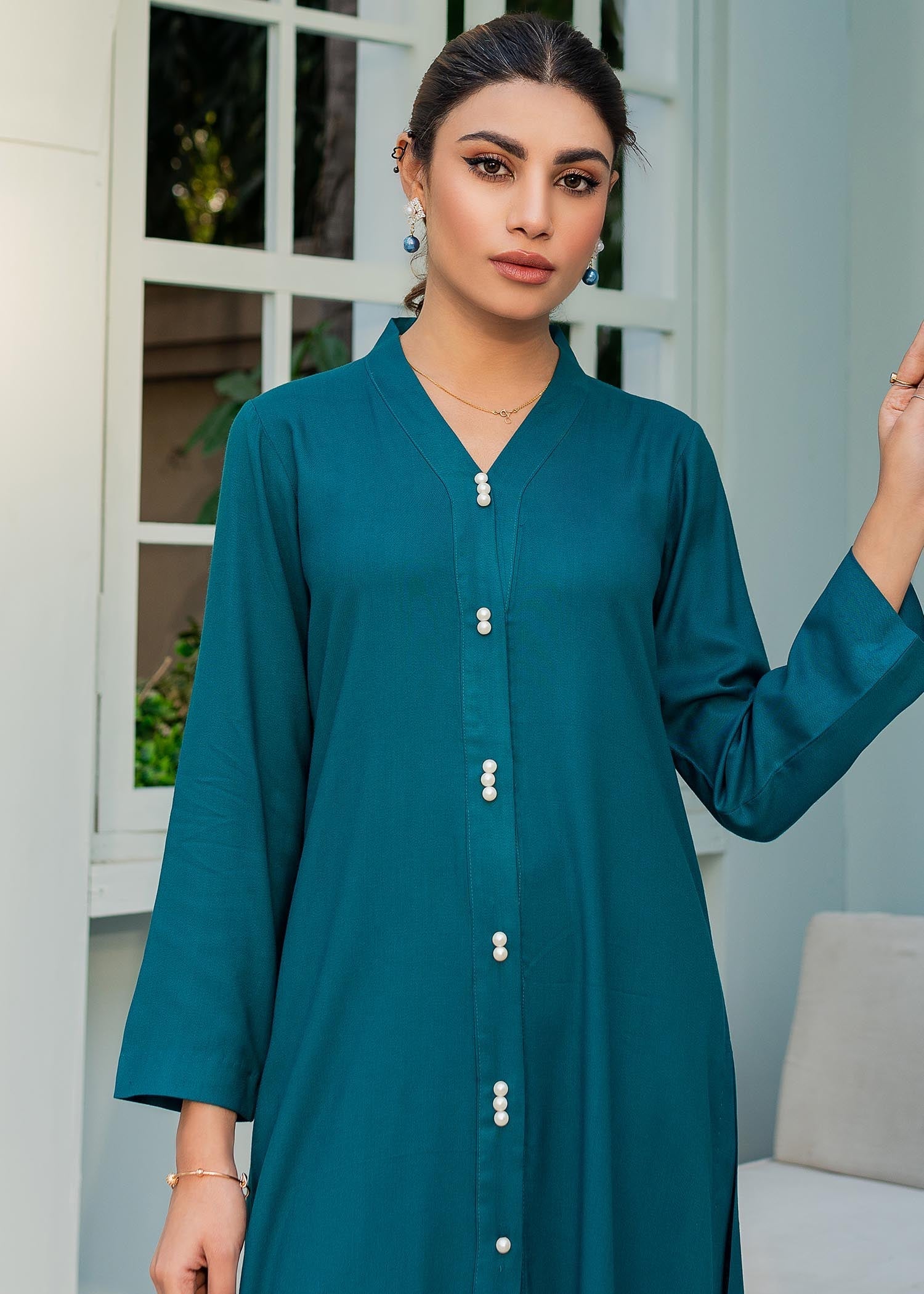 Ghonche Teal Women 2pcs