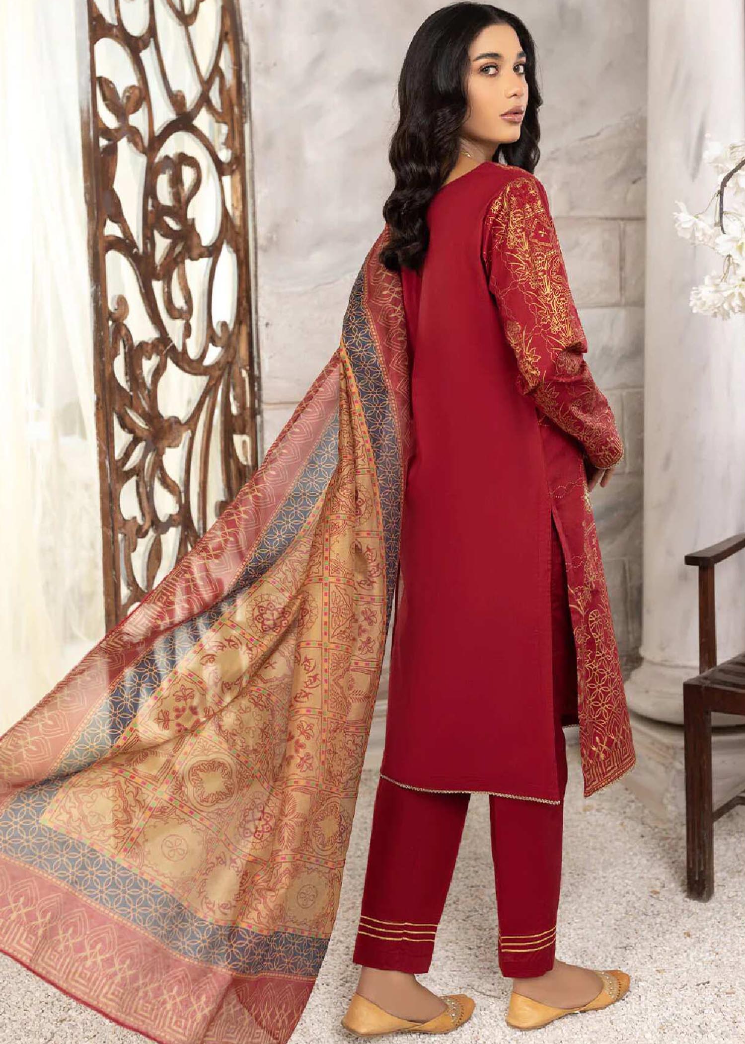 Madame Mirror Embroidered Cotton Lawn Suit 2622 Women 3pcs