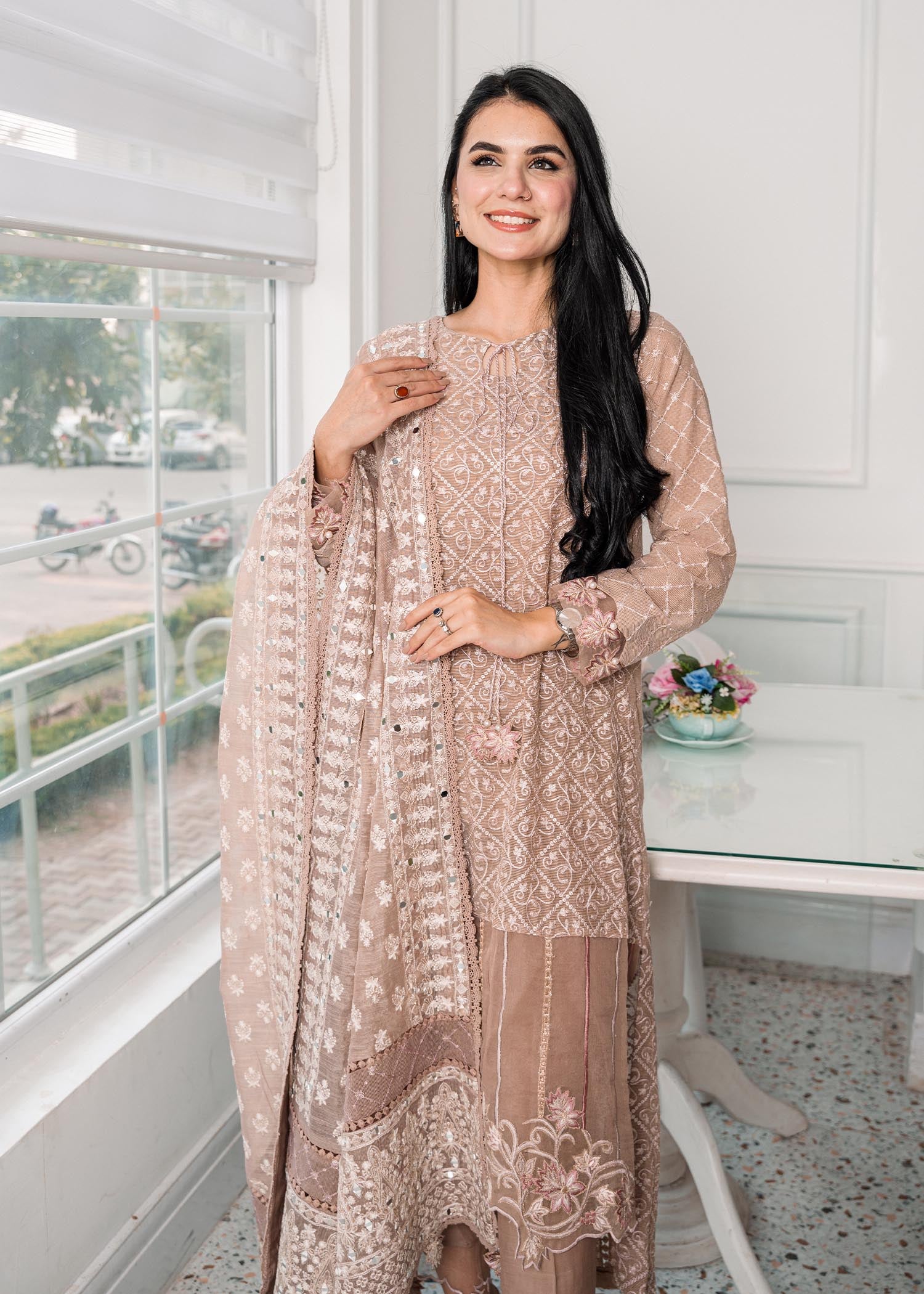 Rang-e-Haya Wilbur (Clay Beige) Women 4pcs