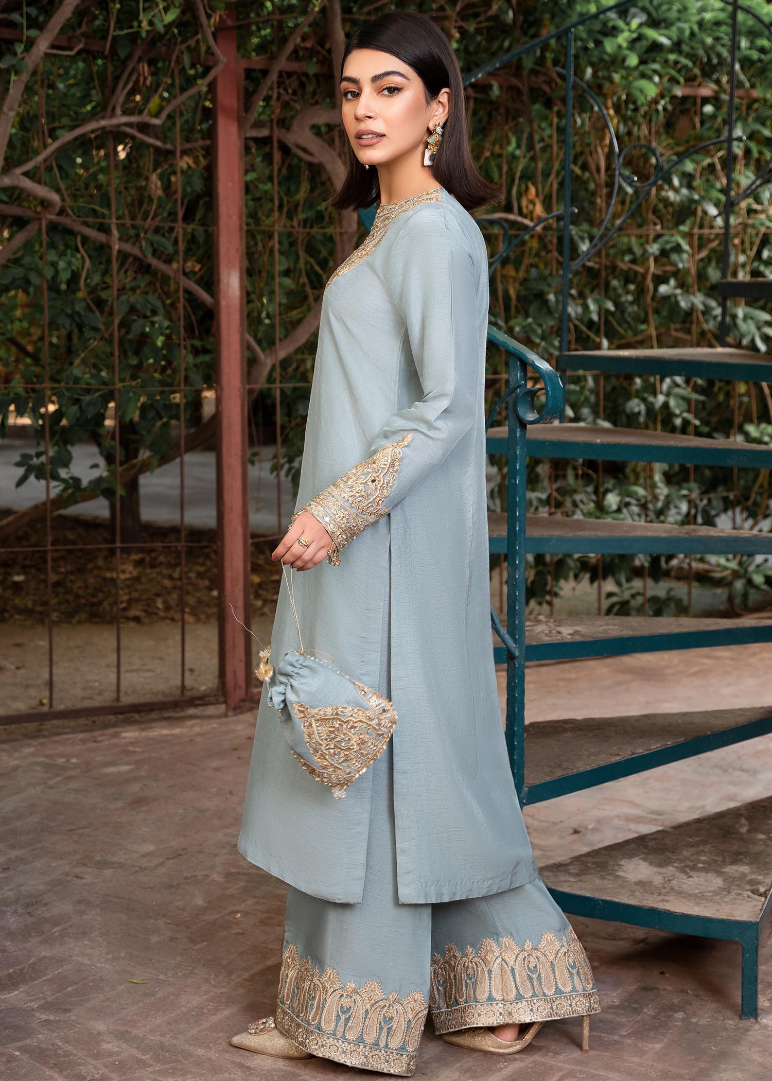 Rang-e-Haya Shireen Iceblue Women 3pcs