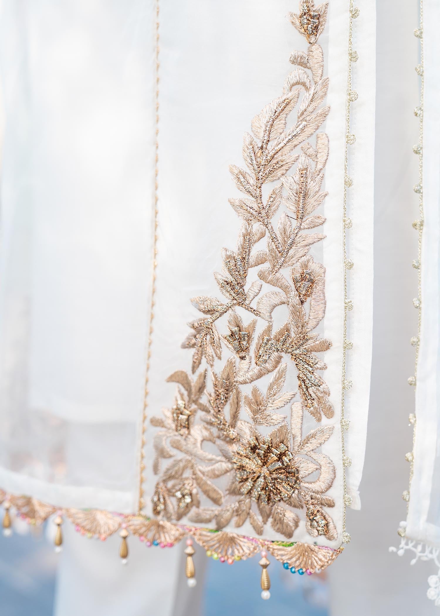 Khuda Baksh Creations M 102 White Women 3pcs