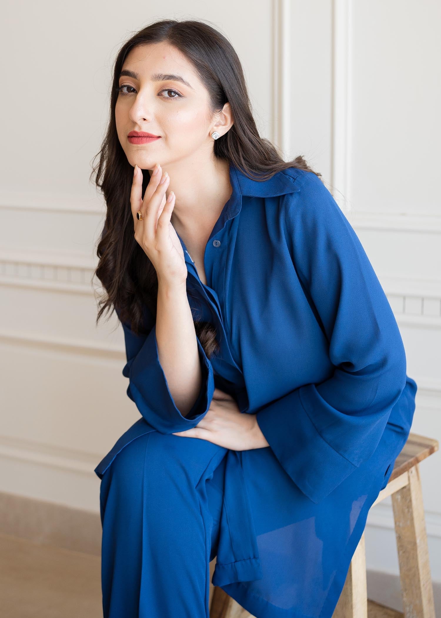 Aisling By Nirmal Cobalt Blue Women 2pcs