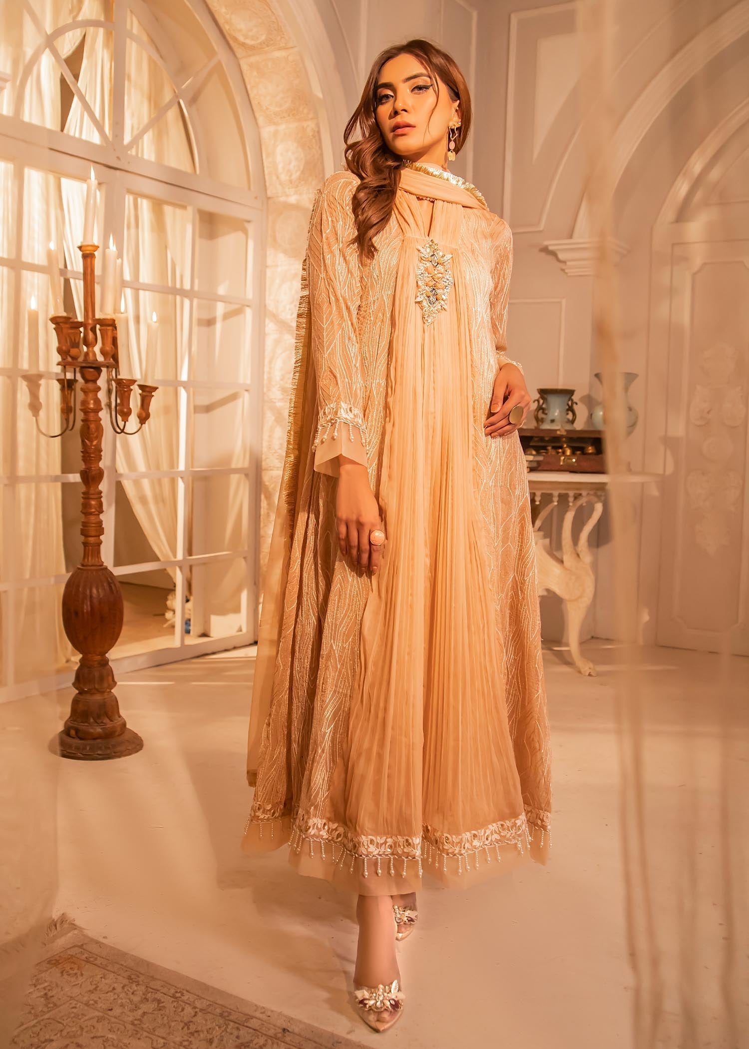 Manahils MAXI 109 DREAMY BLOOM PEACH Women 3pcs