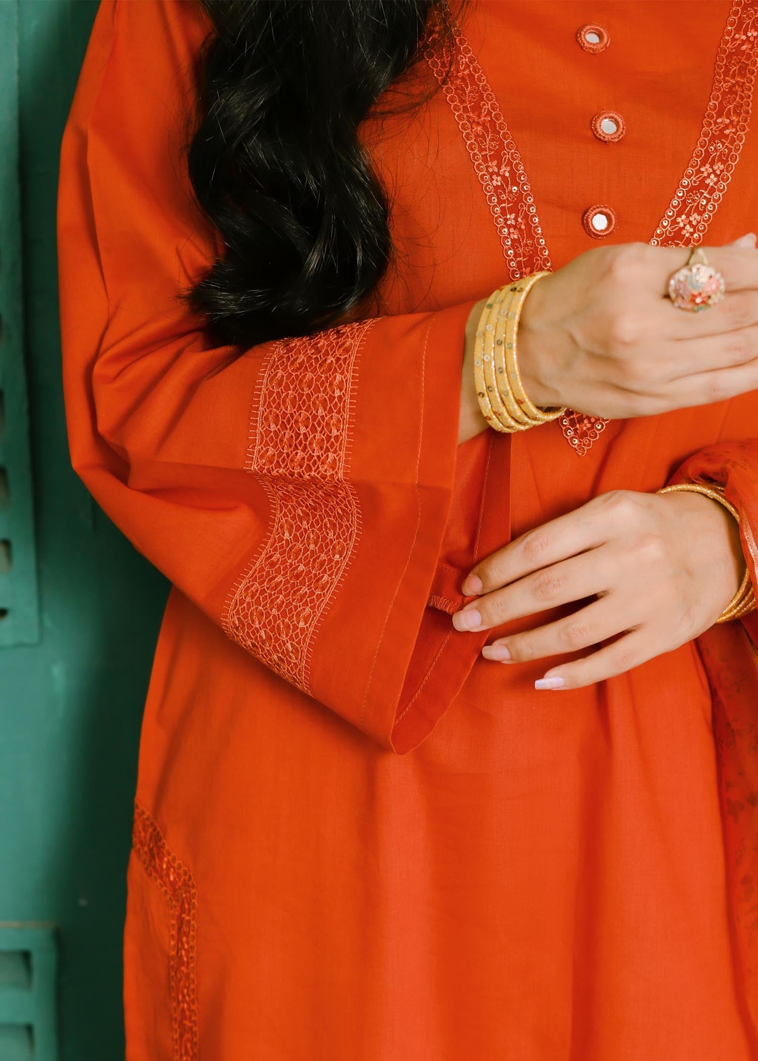 Shades By Abeeha Usman RUST Women 3pcs