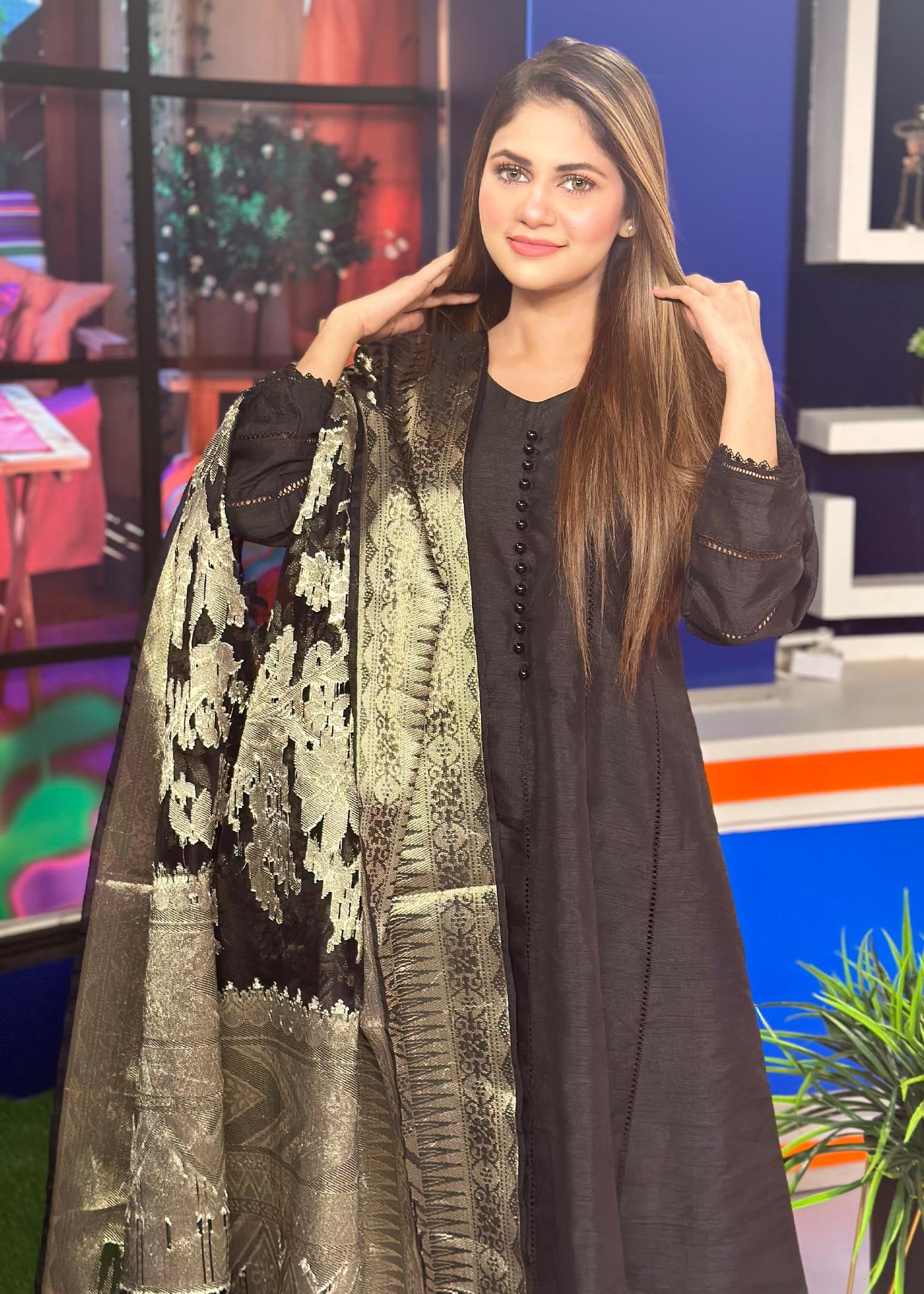 Four Season Boutique Kasheesh black Women 3pcs