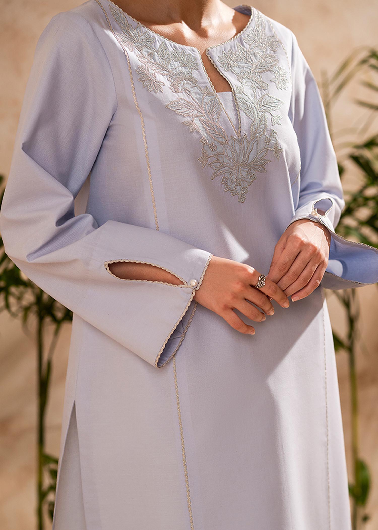 Fozia Khalid Lilac Hint Tunic Women 1pcs