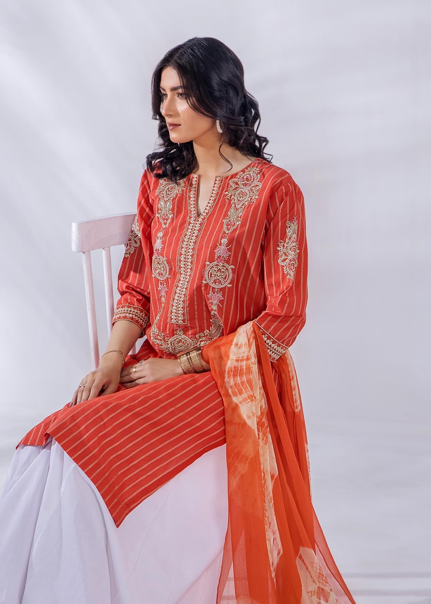 Malook Aliana Rust Women 1pcs