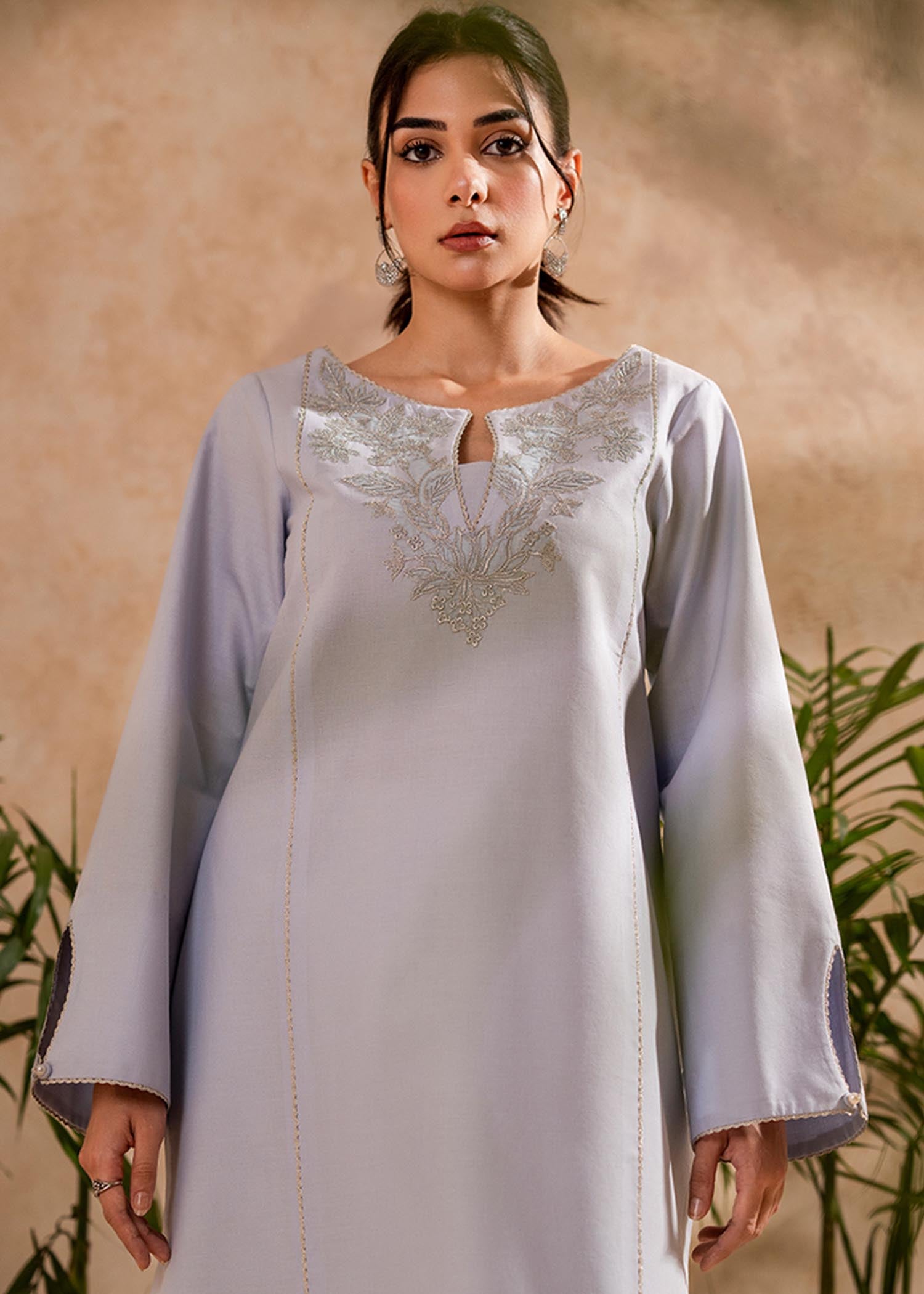 Fozia Khalid Lilac Hint Tunic Women 1pcs