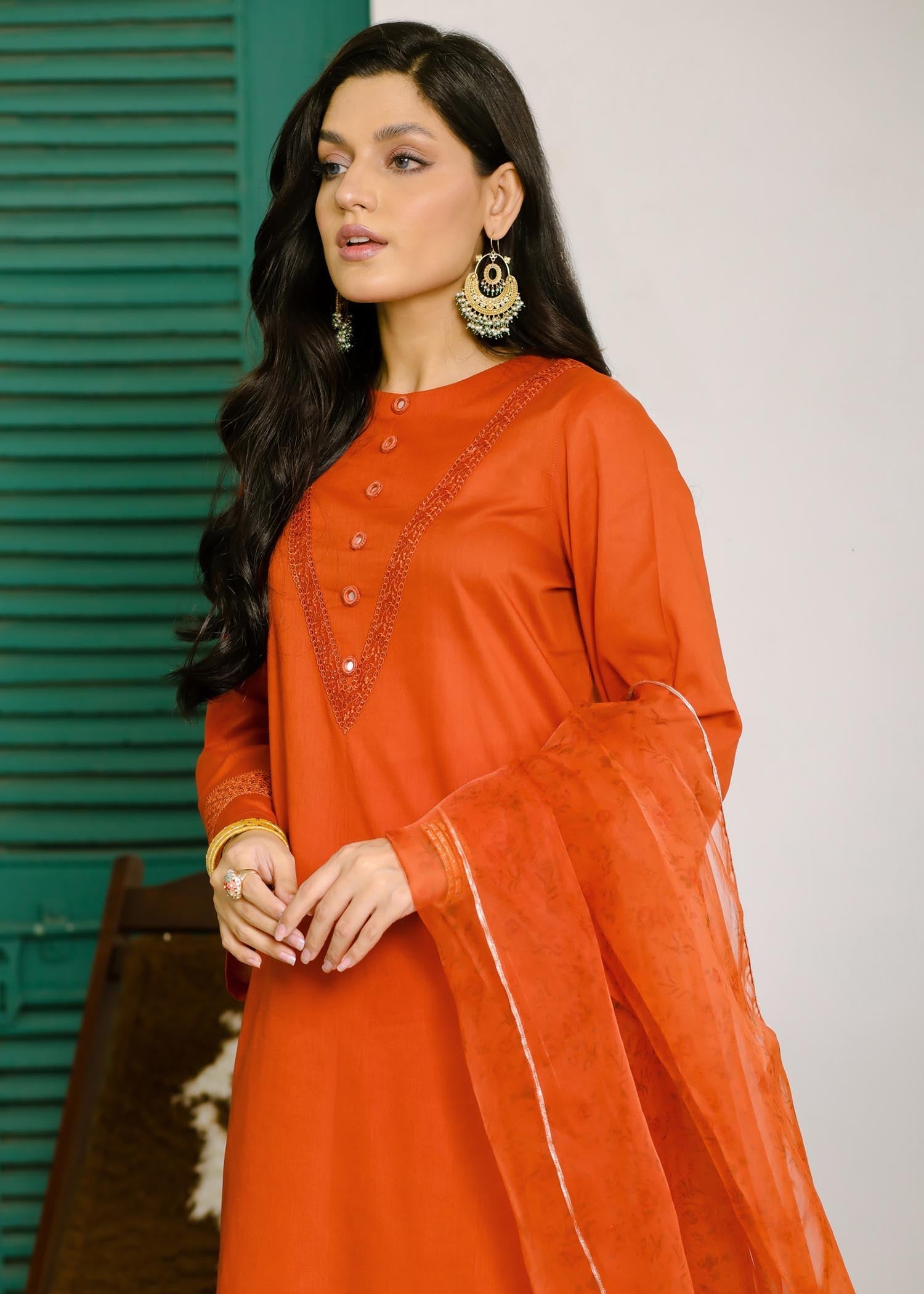 Shades By Abeeha Usman RUST Women 3pcs