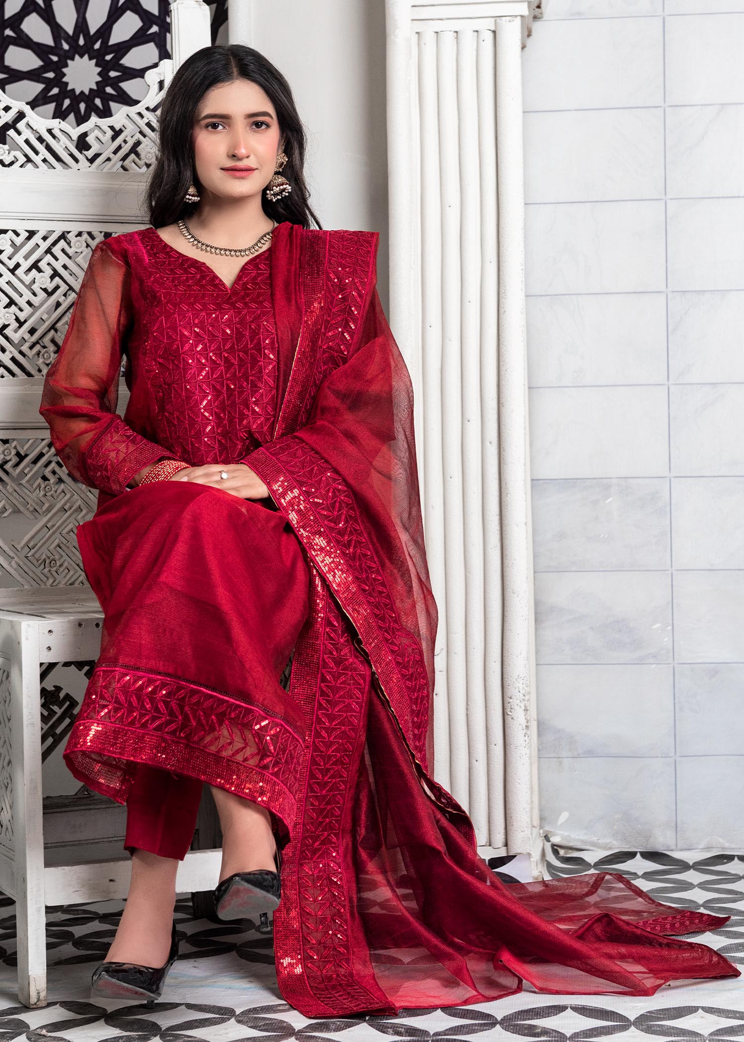 A&J Samreen 2 Women 3pcs