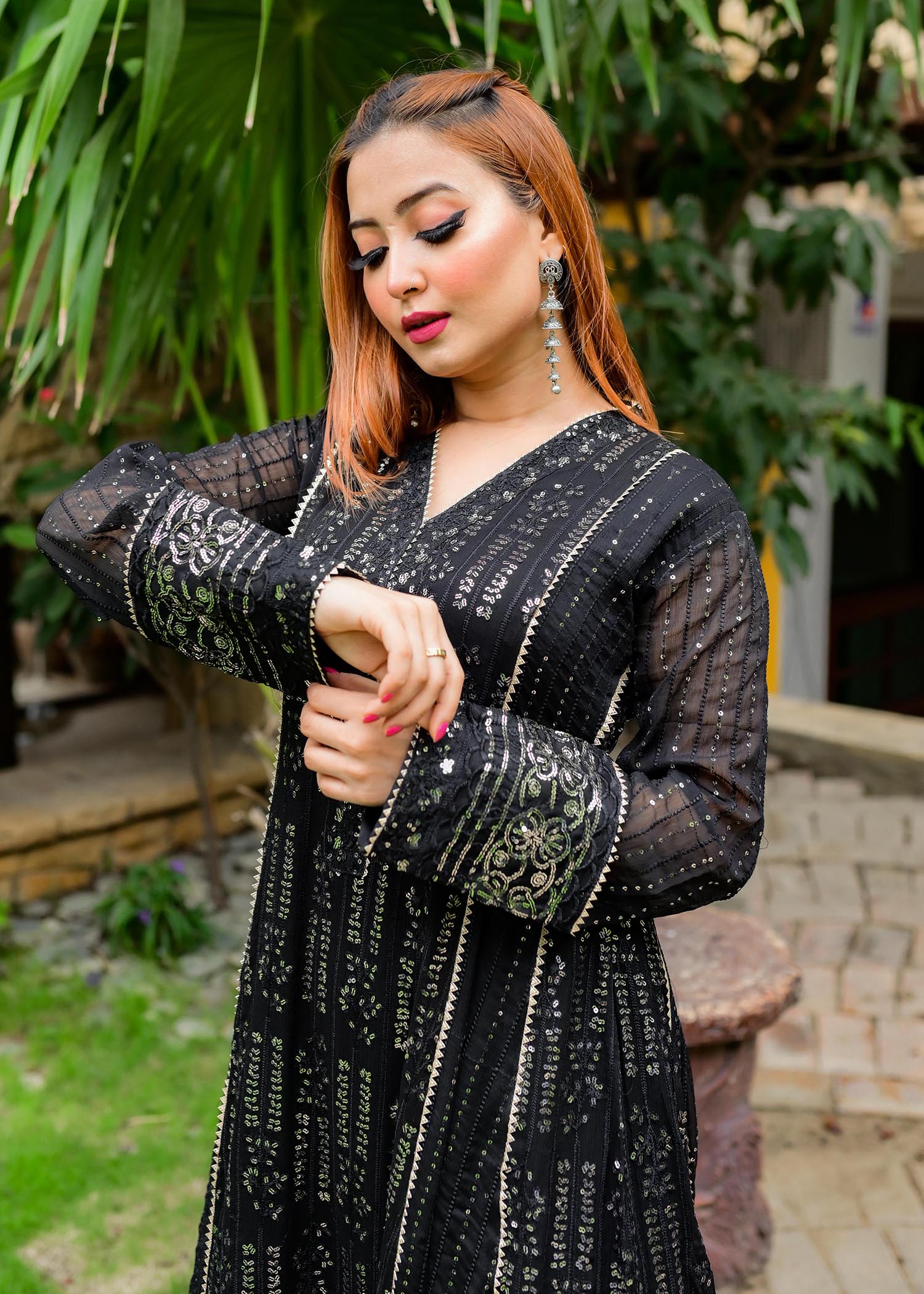 Manahils K 117 CEDAR BLACK Women 3pcs