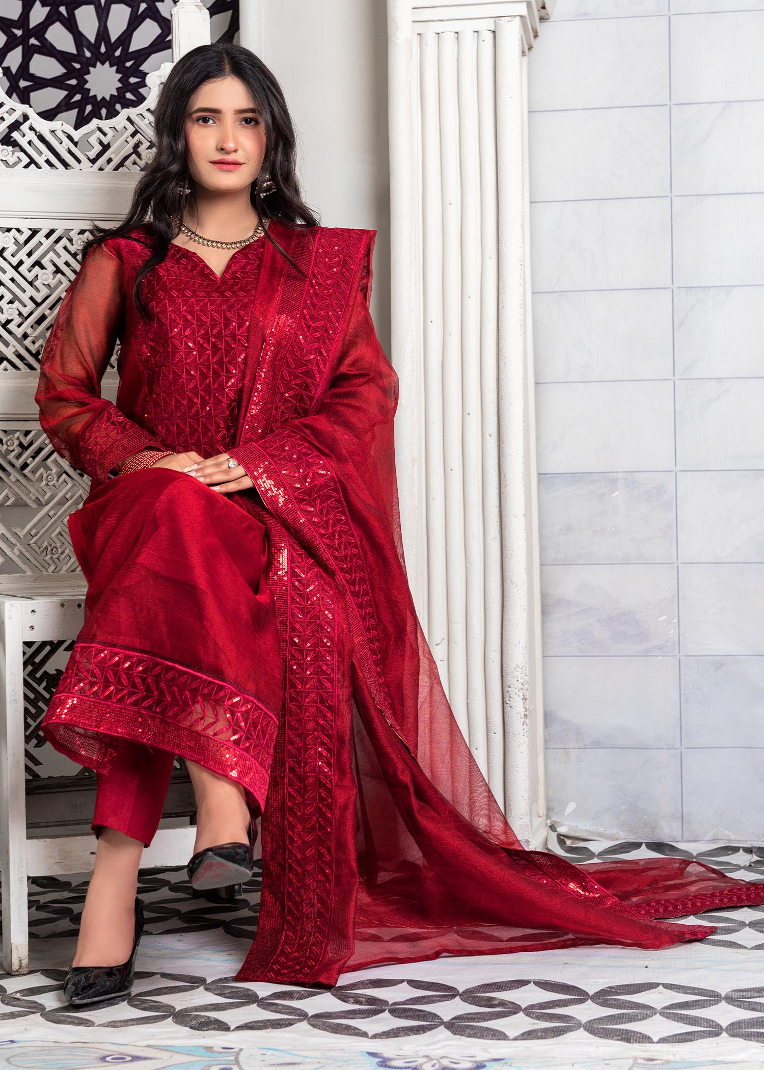 A&J Samreen 2 Women 3pcs