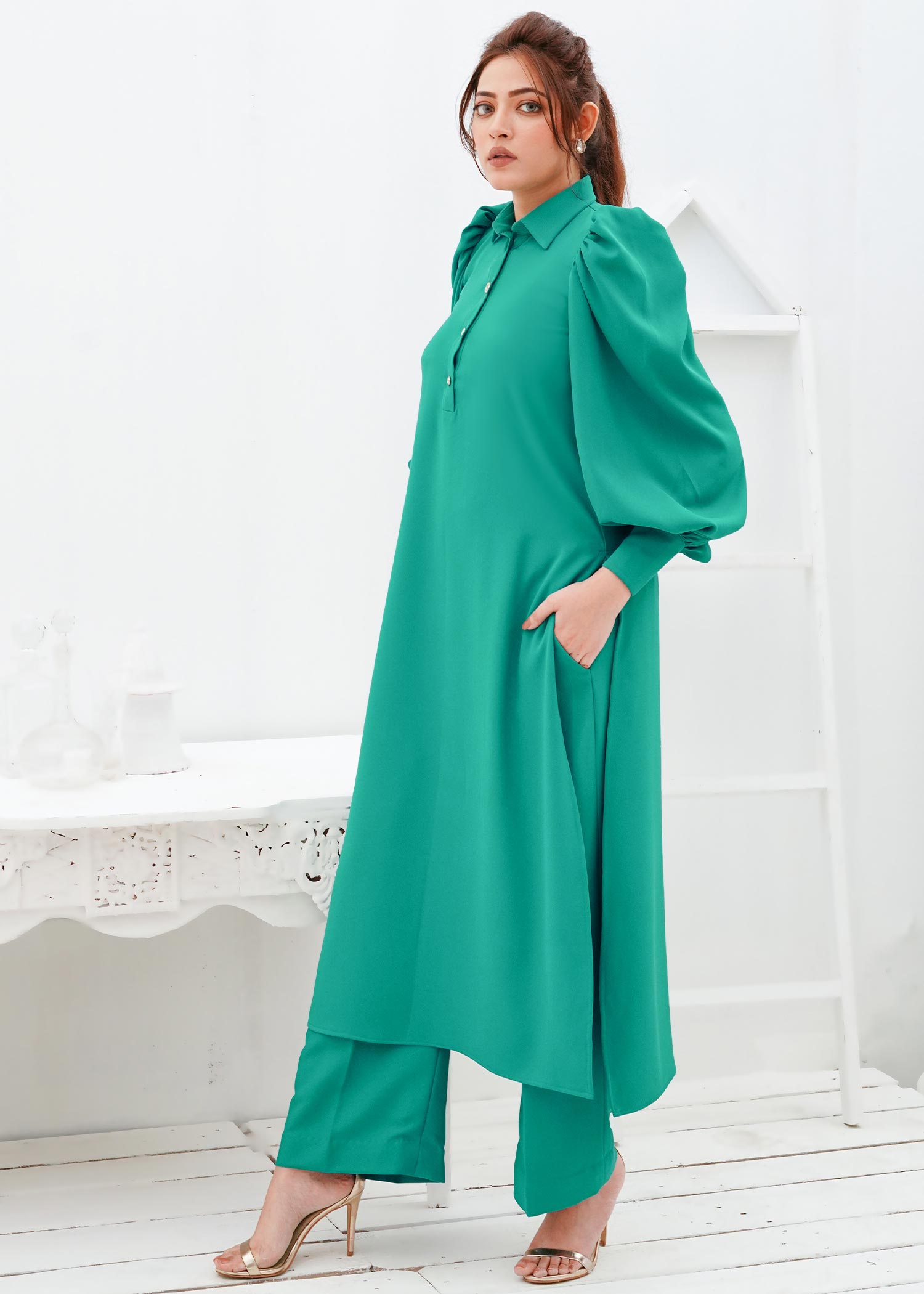 Zar Crepe Suit Women 2pcs