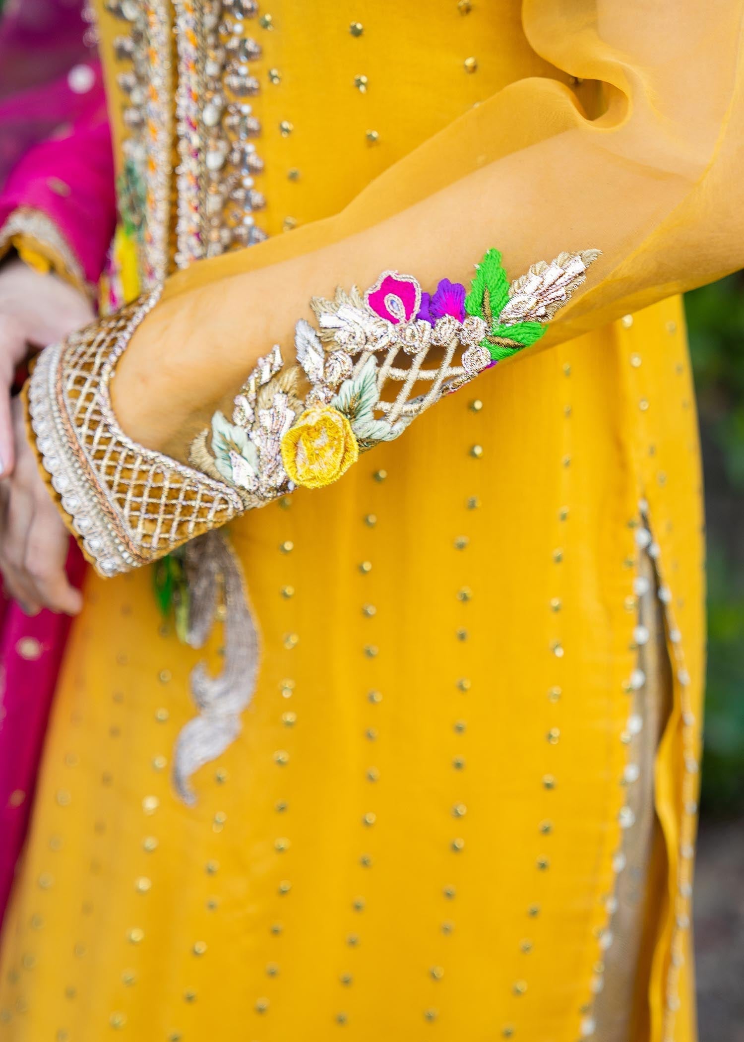 Khuda Baksh Creations Z 279 Mustard Women 4pcs