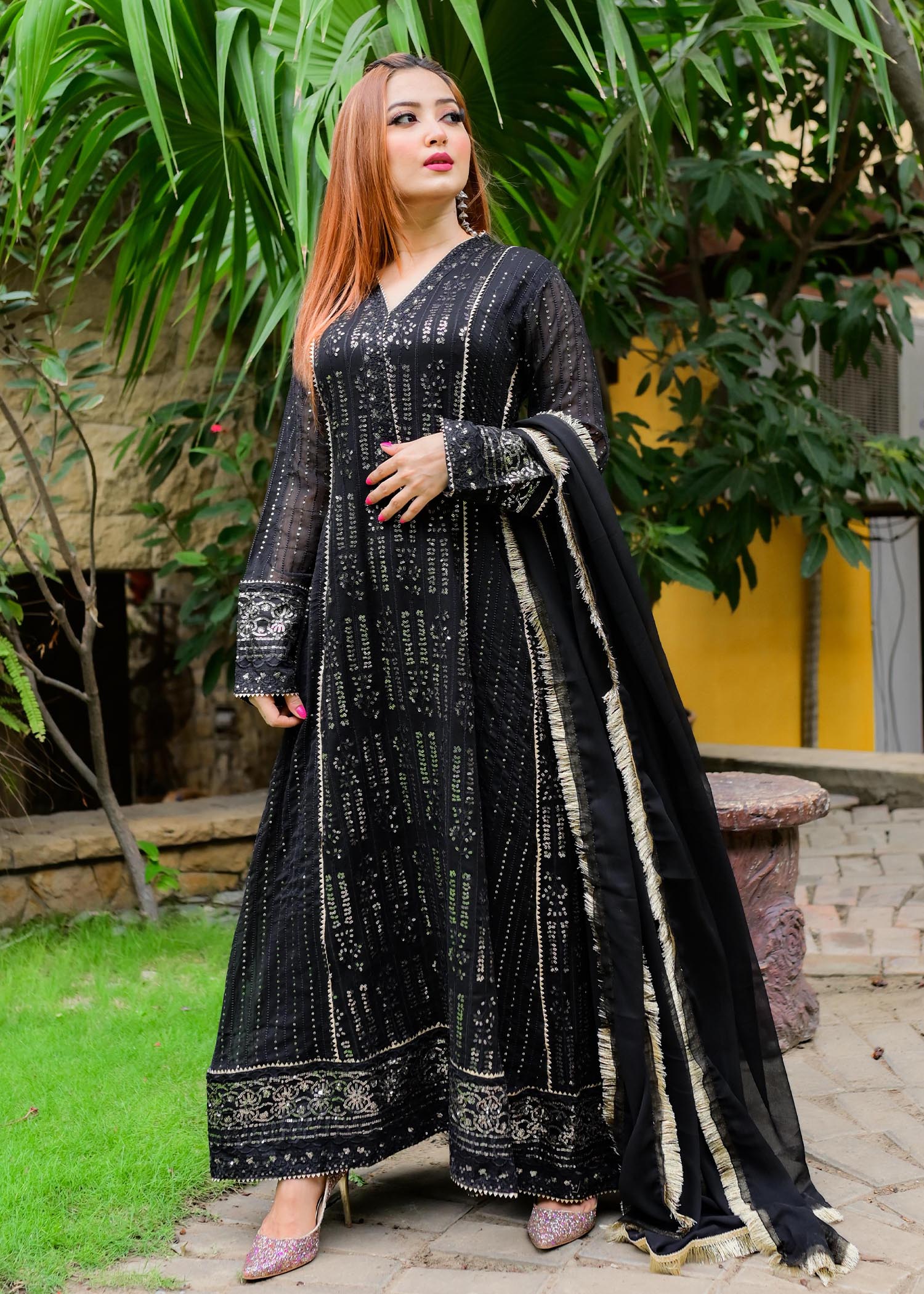 Manahils K 117 CEDAR BLACK Women 3pcs