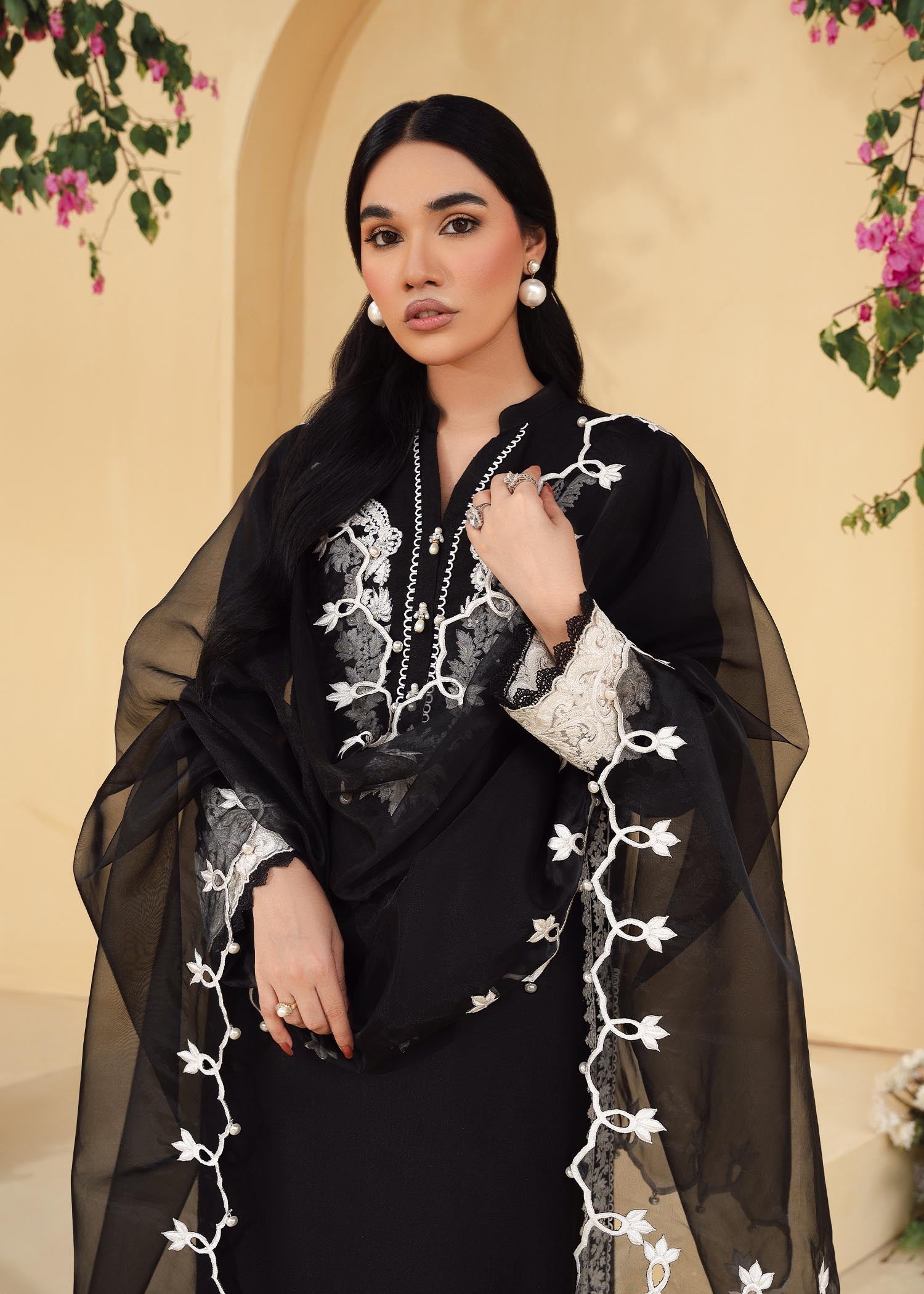 Rang-e-Haya Mansi (Black) Women 3pcs