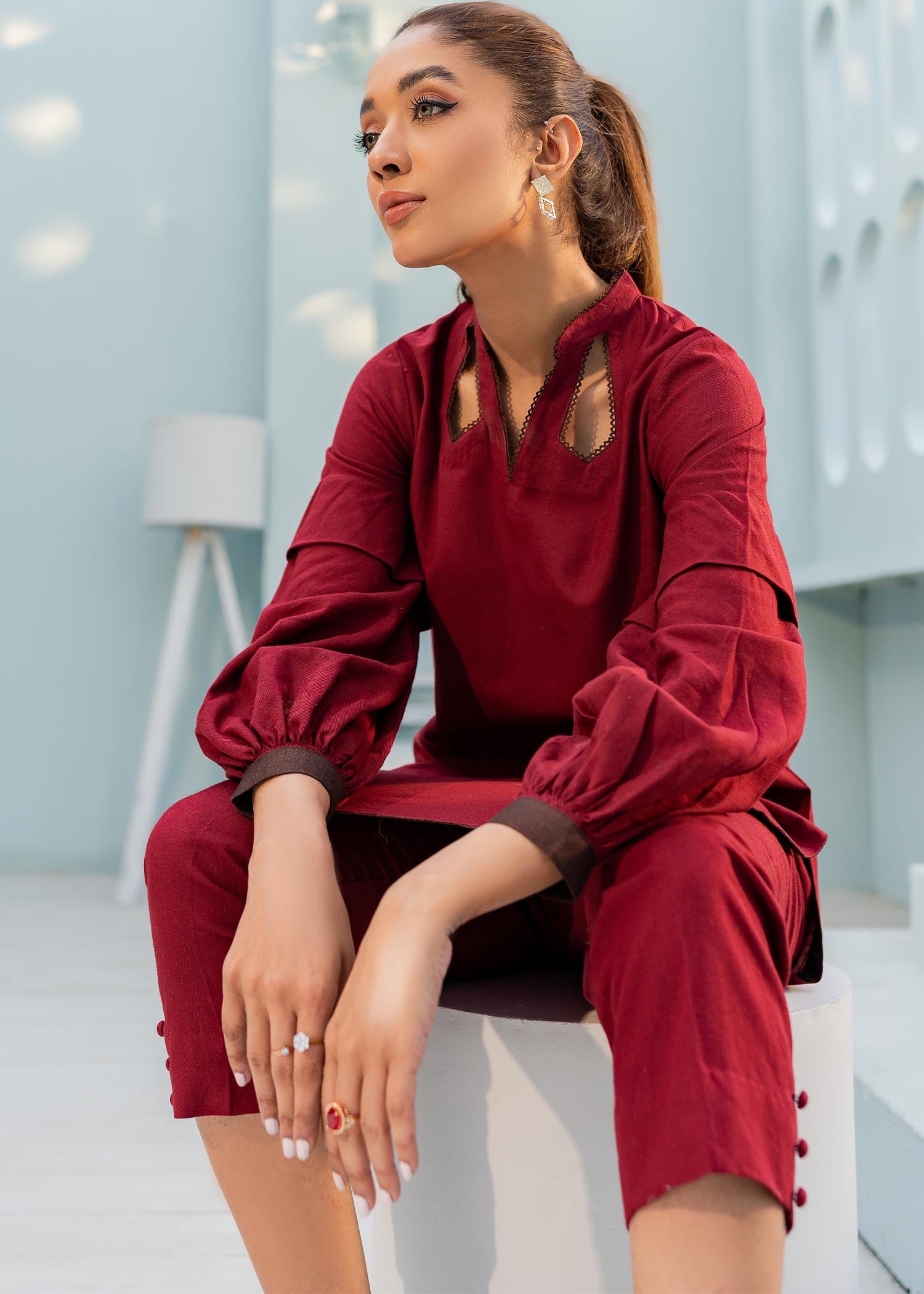 Ghonche Rose Women 2pcs