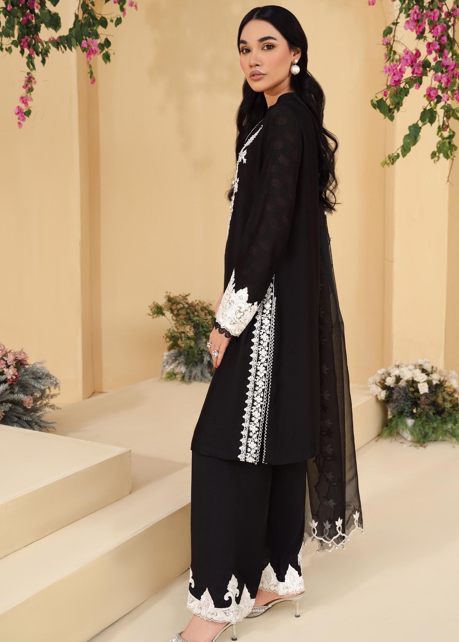 Rang-e-Haya Mansi (Black) Women 3pcs