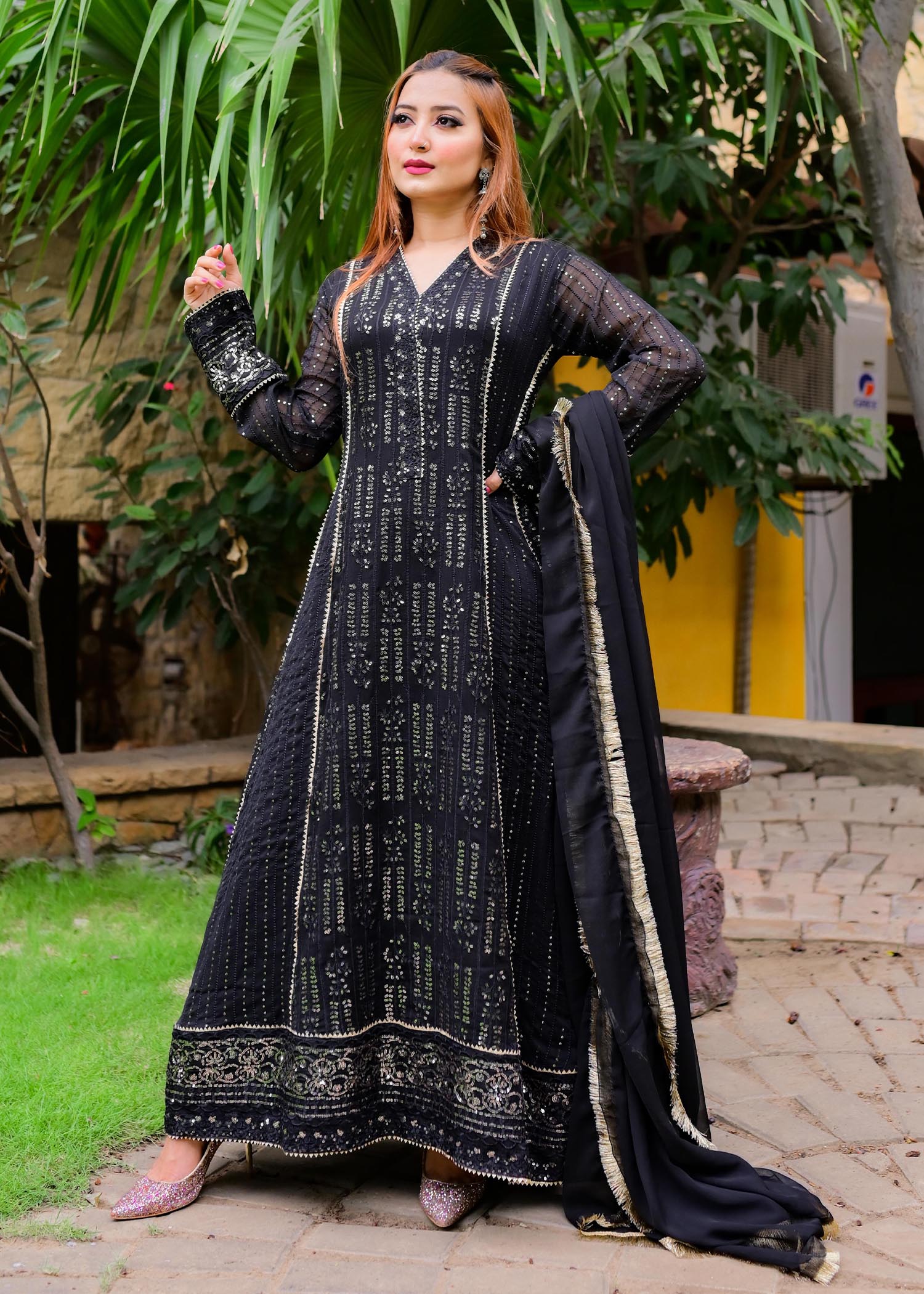 Manahils K 117 CEDAR BLACK Women 3pcs