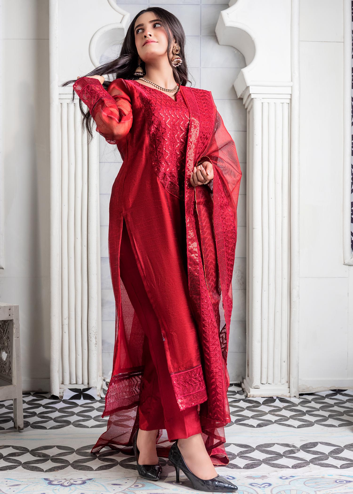 A&J Samreen 2 Women 3pcs