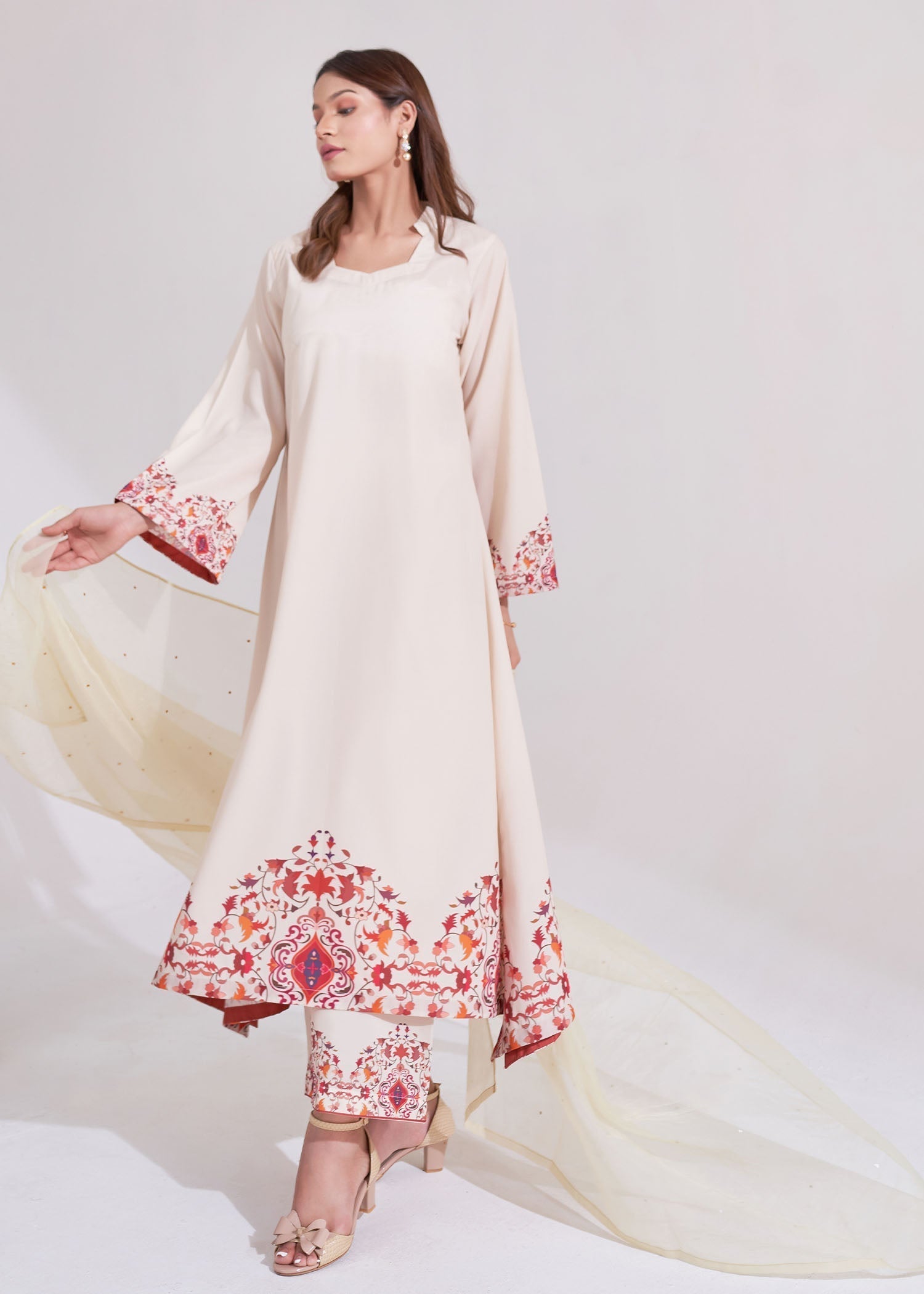 Ghonche Scarlet Mist Women 3pcs