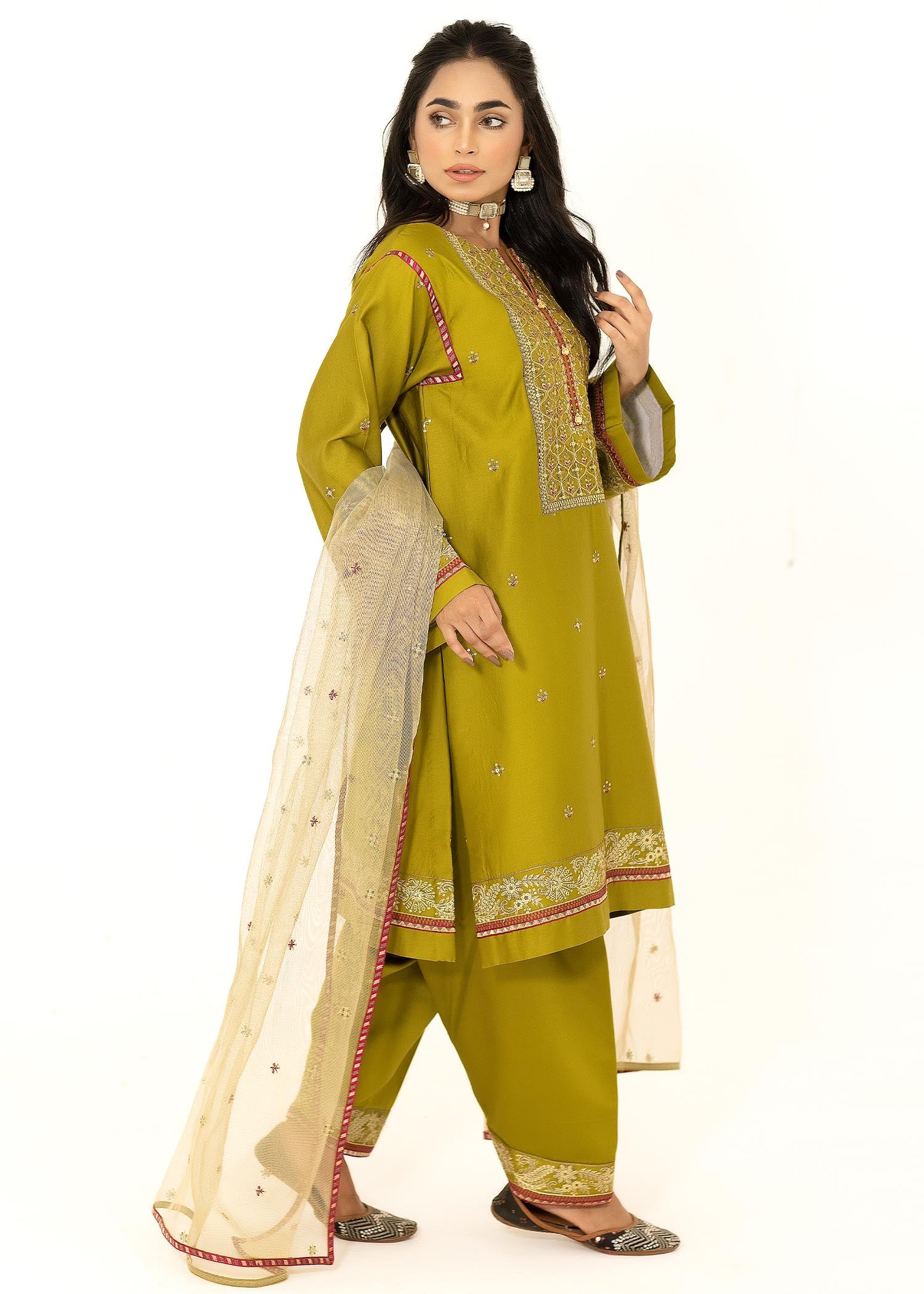 Meem Designs Olive Green Women 3pcs