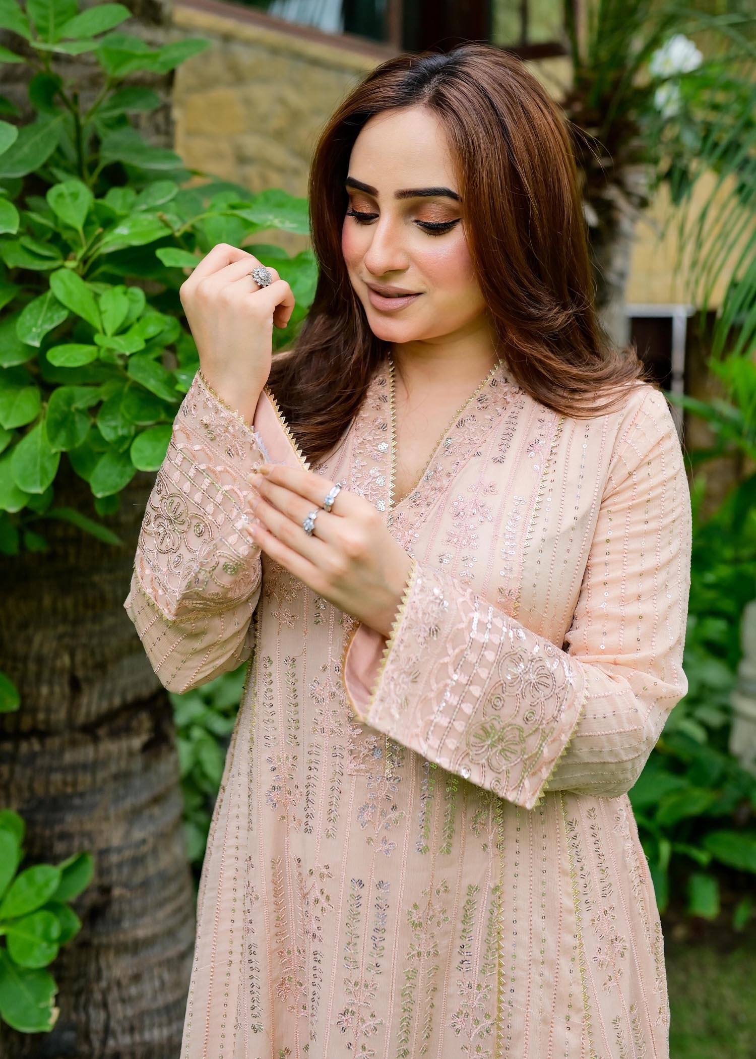 Manahils MAXI 117 CEDAR PEACH Women 3pcs