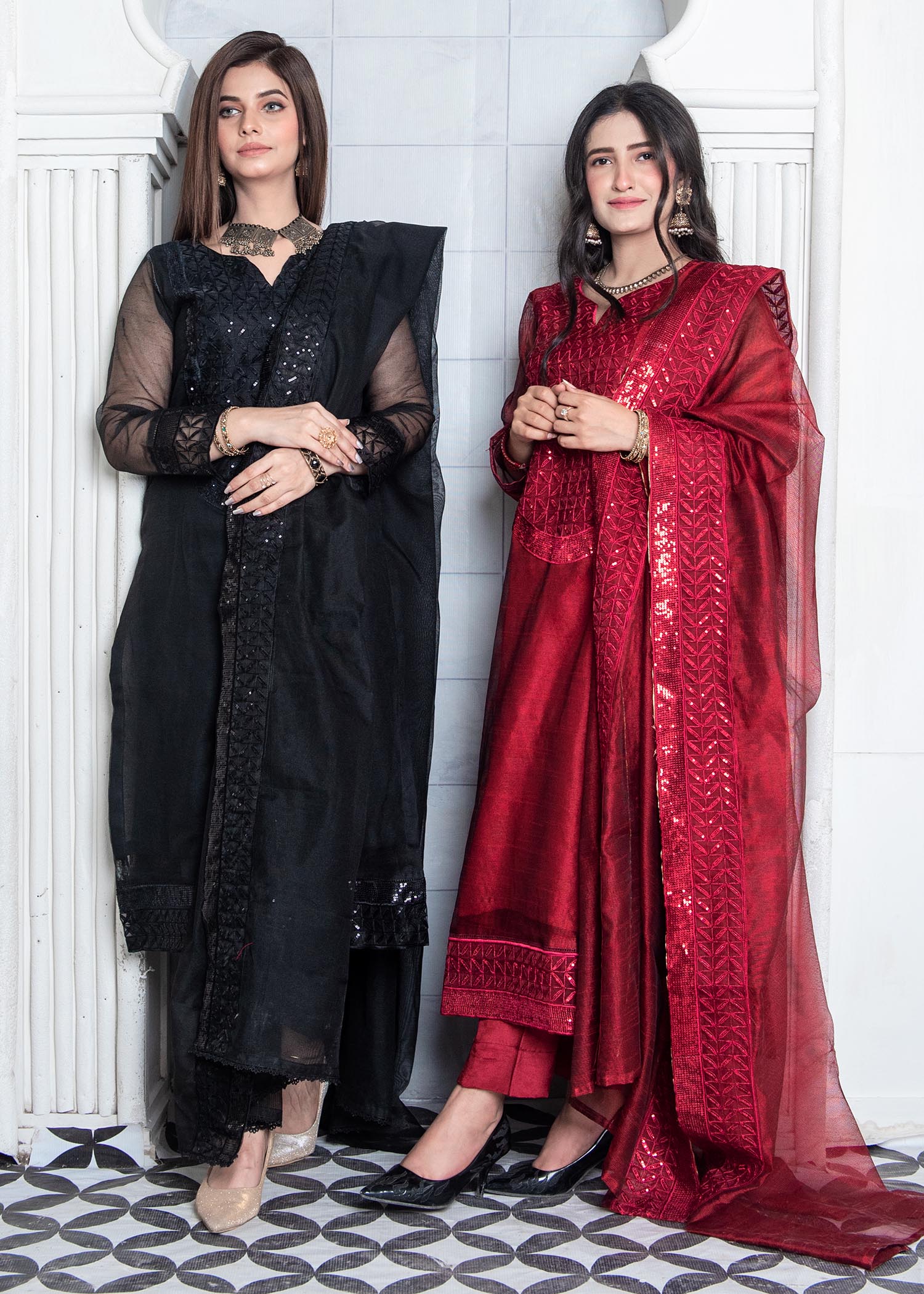 A&J Samreen 2 Women 3pcs