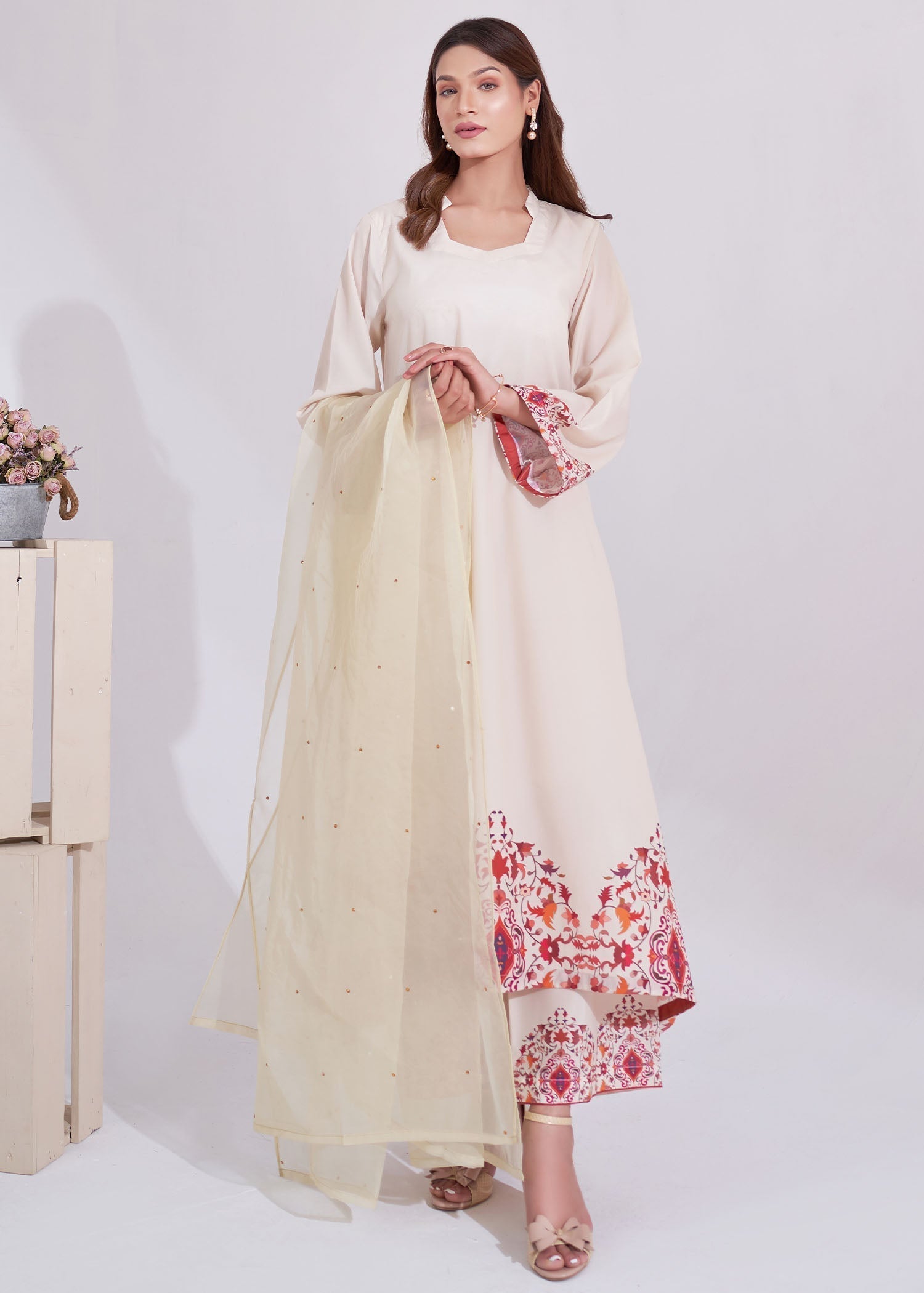 Ghonche Scarlet Mist Women 3pcs