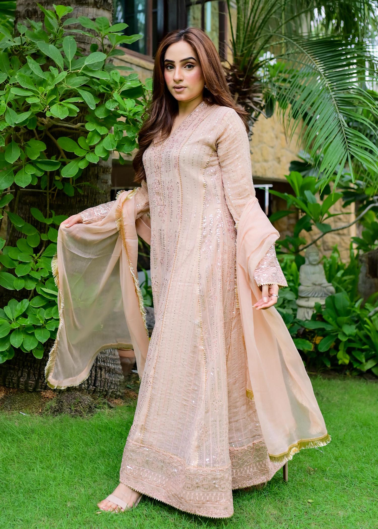 Manahils MAXI 117 CEDAR PEACH Women 3pcs