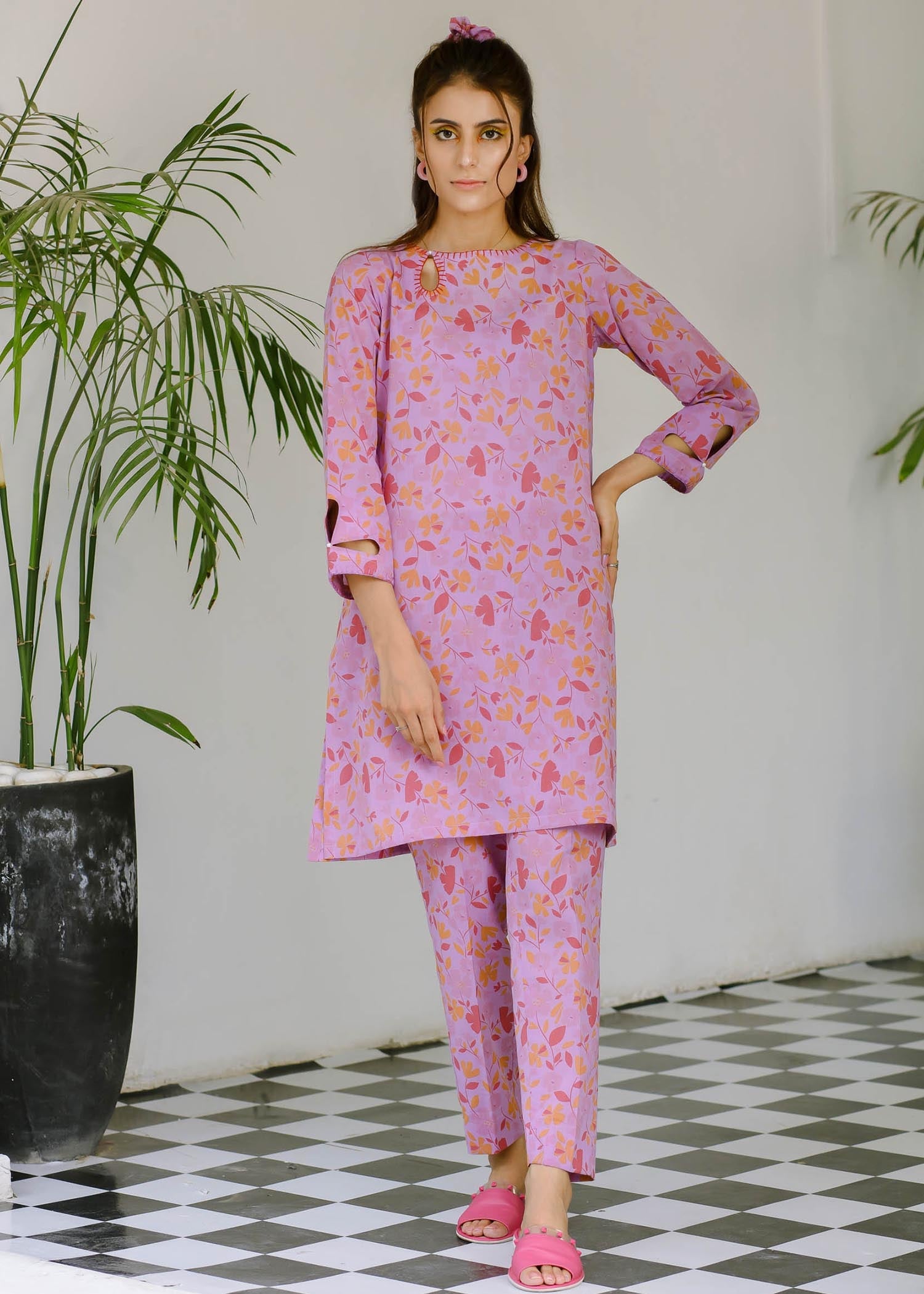 Shades By Abeeha Usman BRIGHT LILAC PRINT Women 2pcs