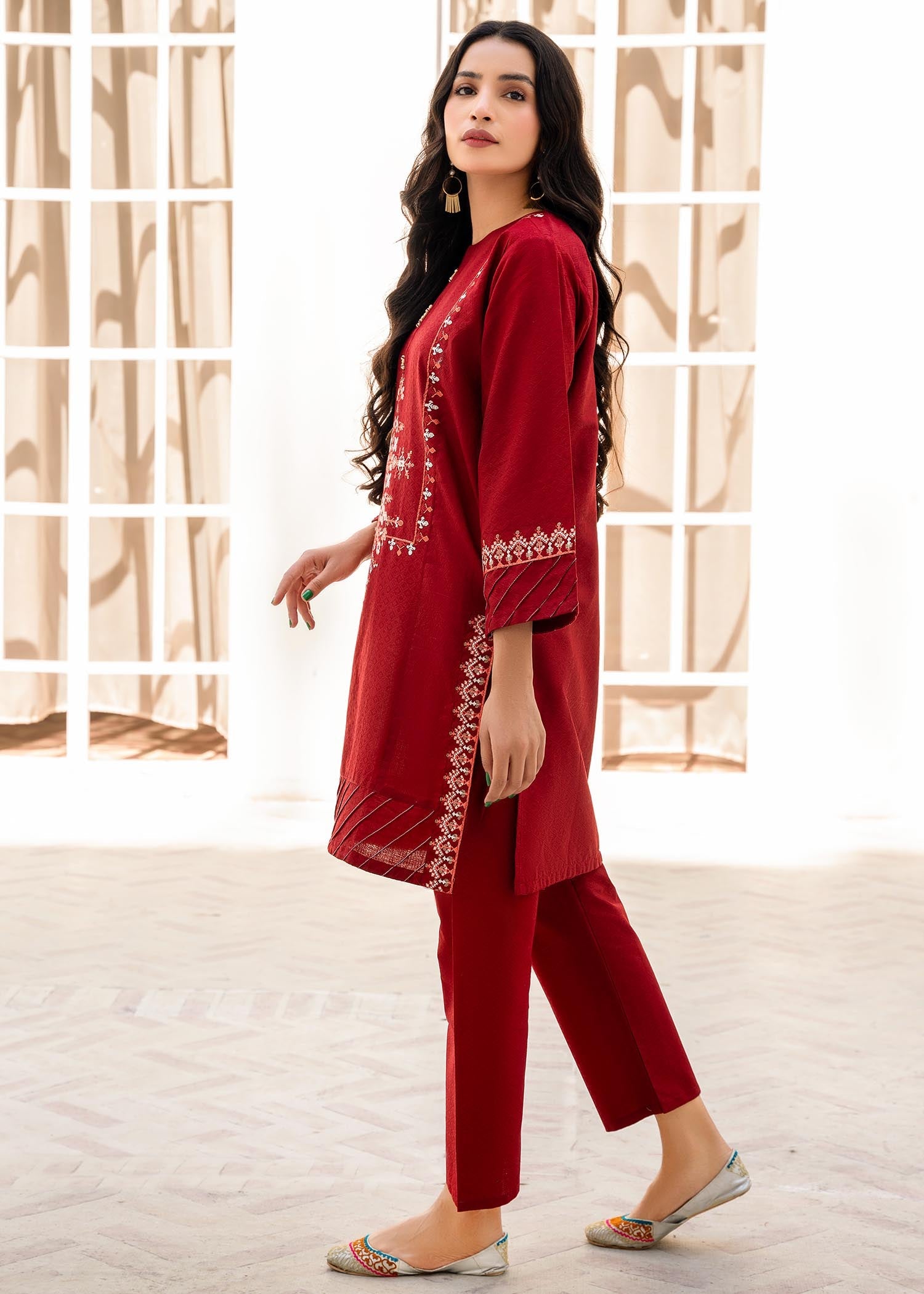 Rang Riwaj Stitched Jacquard Cotton 07 Women