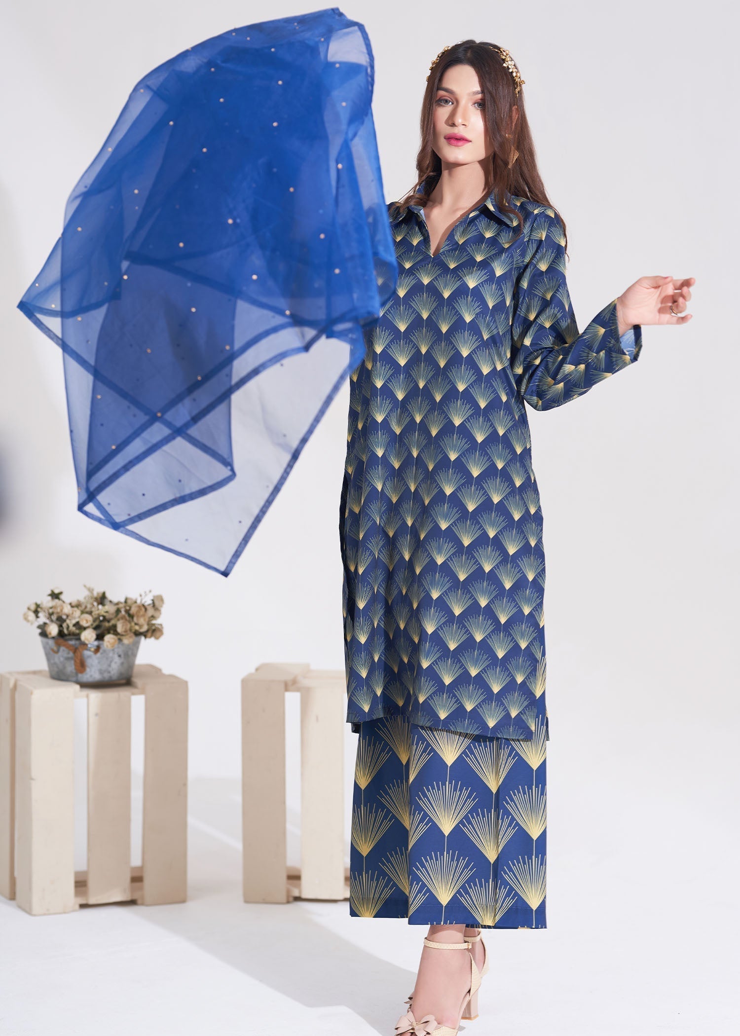 Ghonche Blue Moonshine Women 3pcs