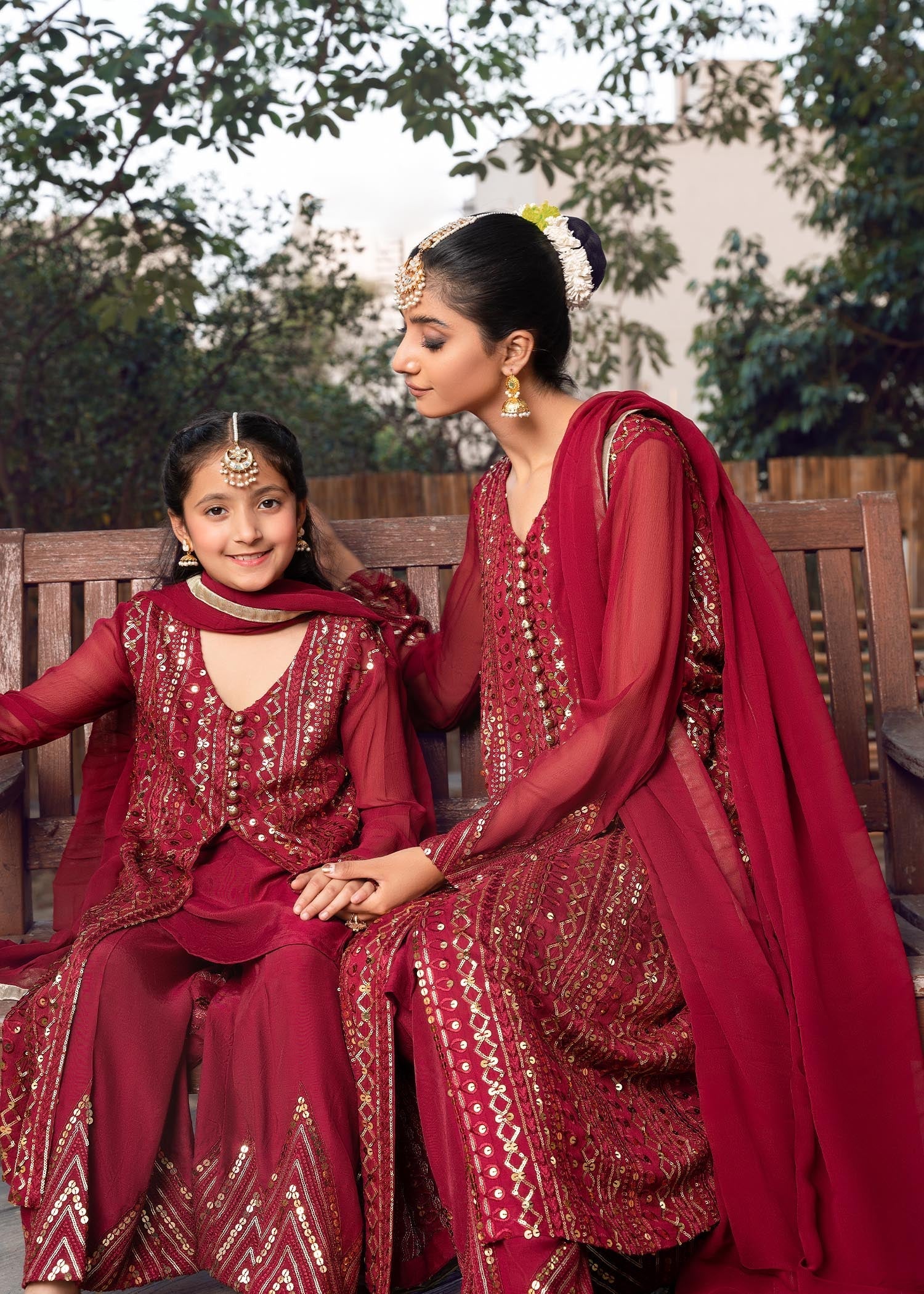 Rang-e-Haya Ufaq Maroon Women 4pcs