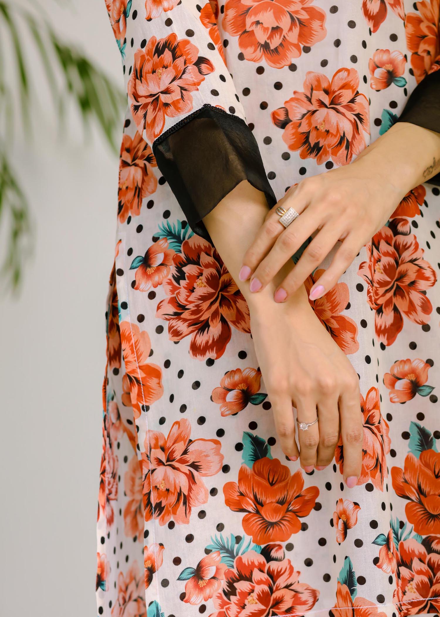 Shades By Abeeha Usman POLKA DOT PRINT Women 2pcs