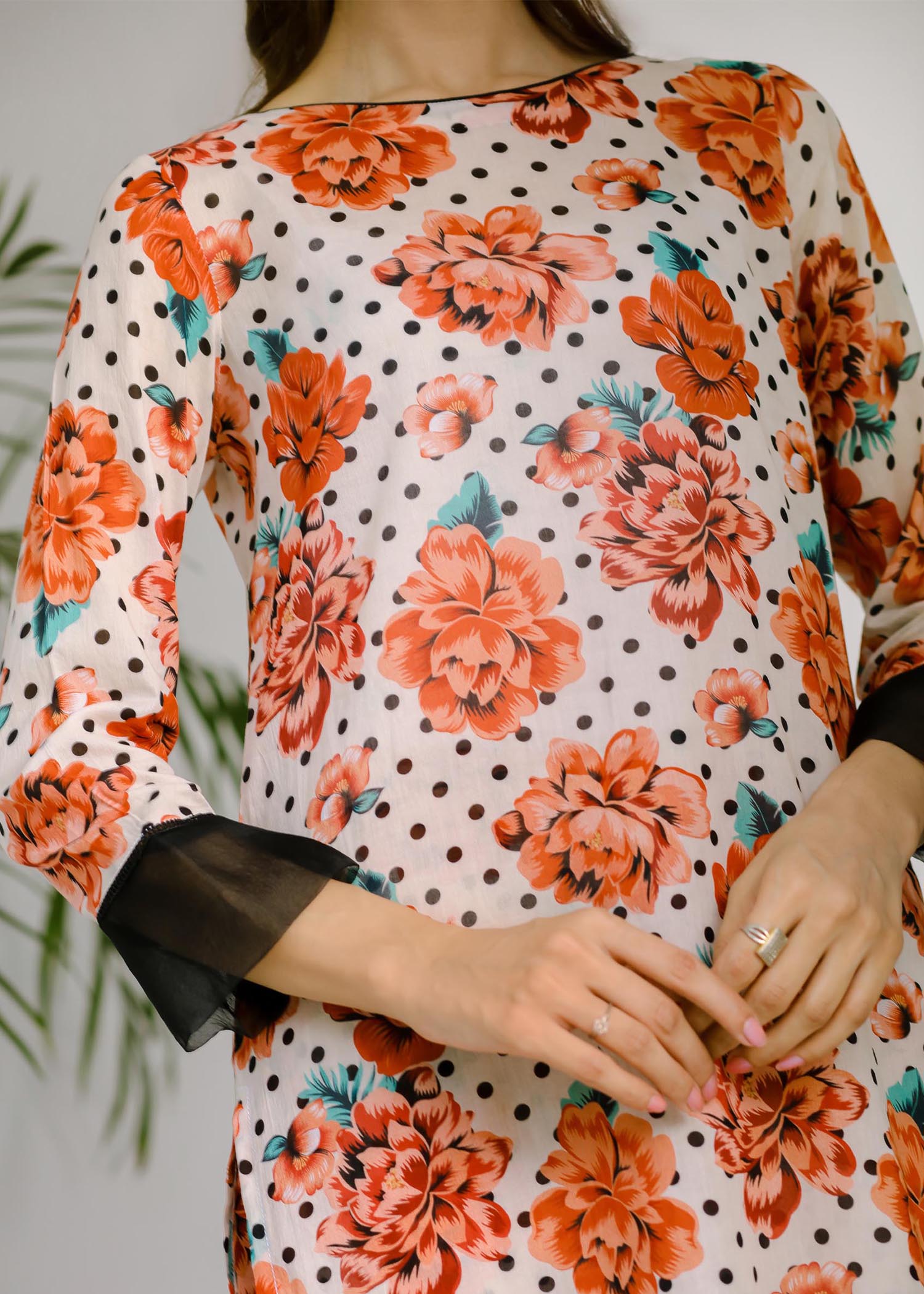 Shades By Abeeha Usman POLKA DOT PRINT Women 2pcs