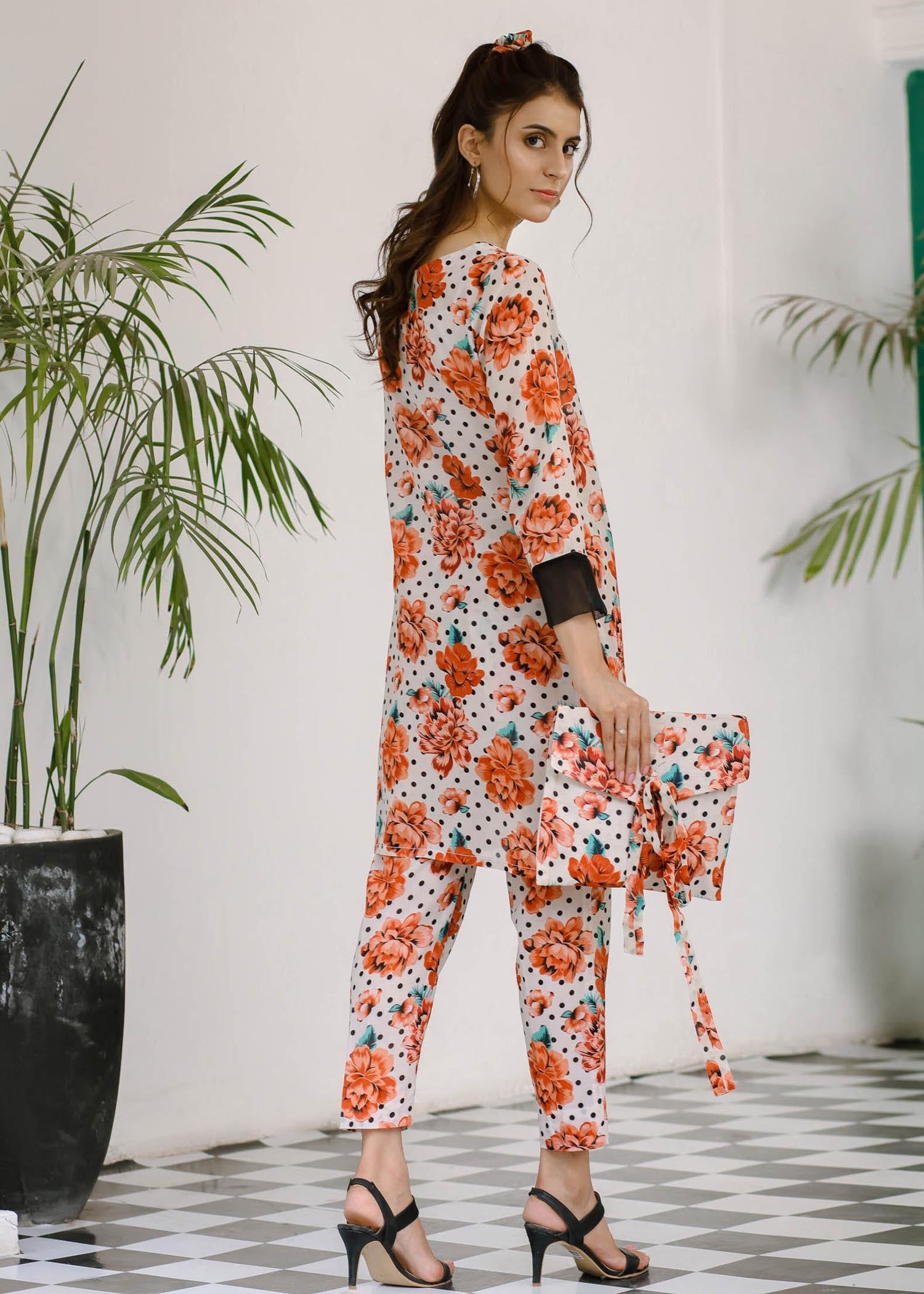 Shades By Abeeha Usman POLKA DOT PRINT Women 2pcs