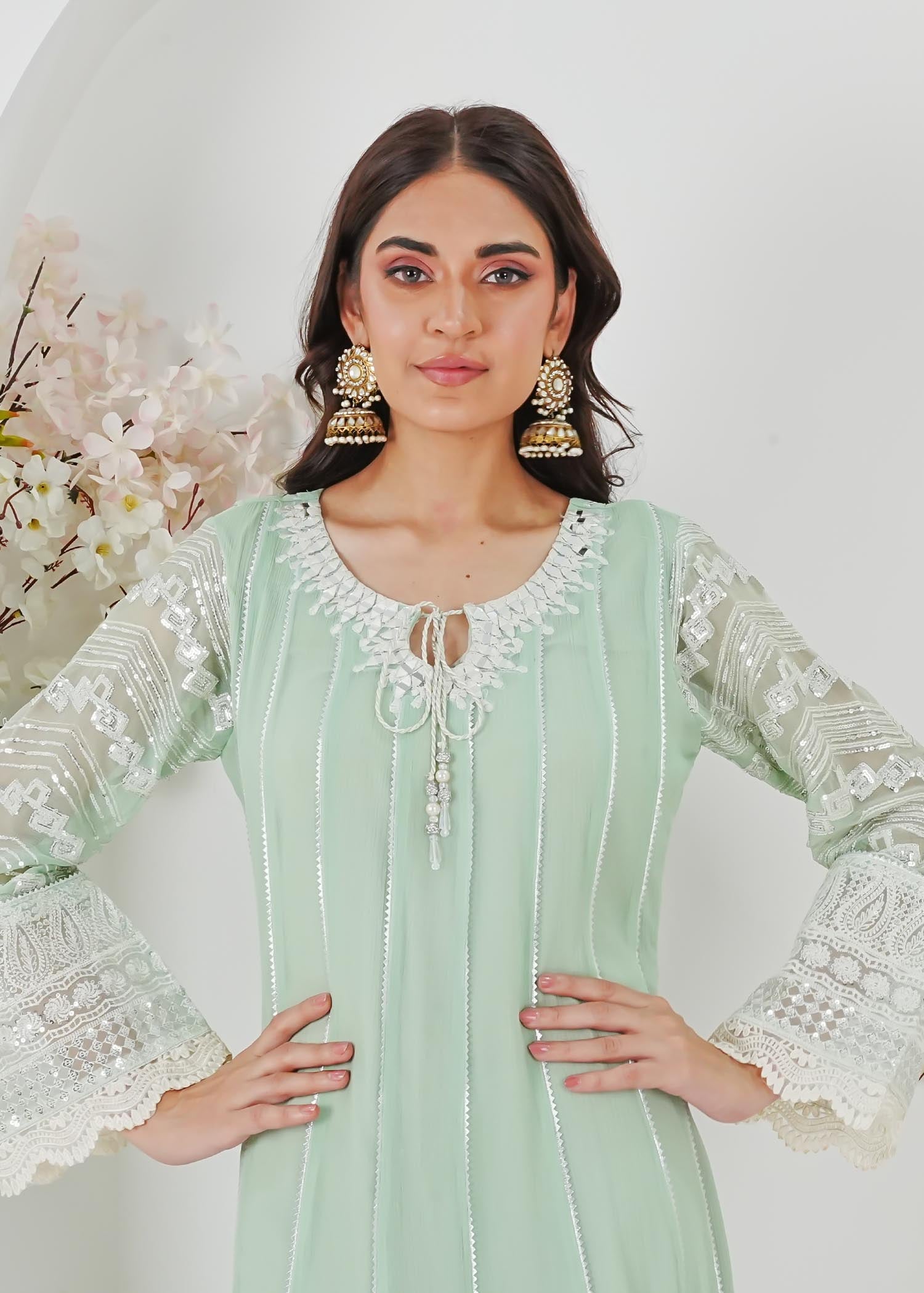 Manahils MAXI 121 Mint Green Women 3pcs