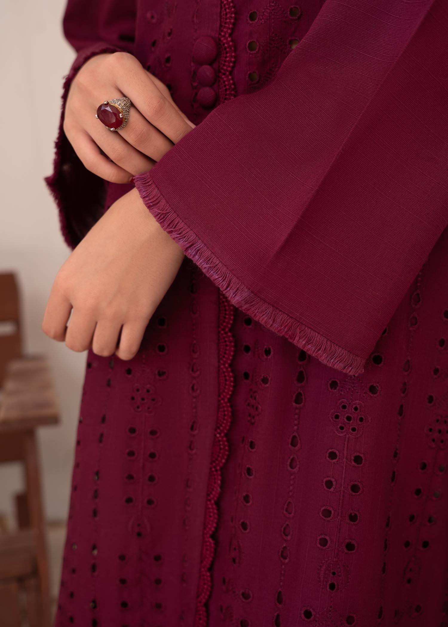 Vitalia Burgundy Women 2pcs