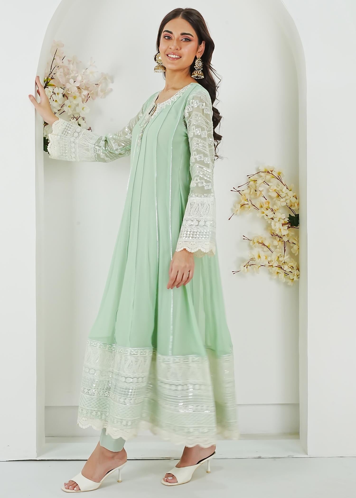Manahils MAXI 121 Mint Green Women 3pcs