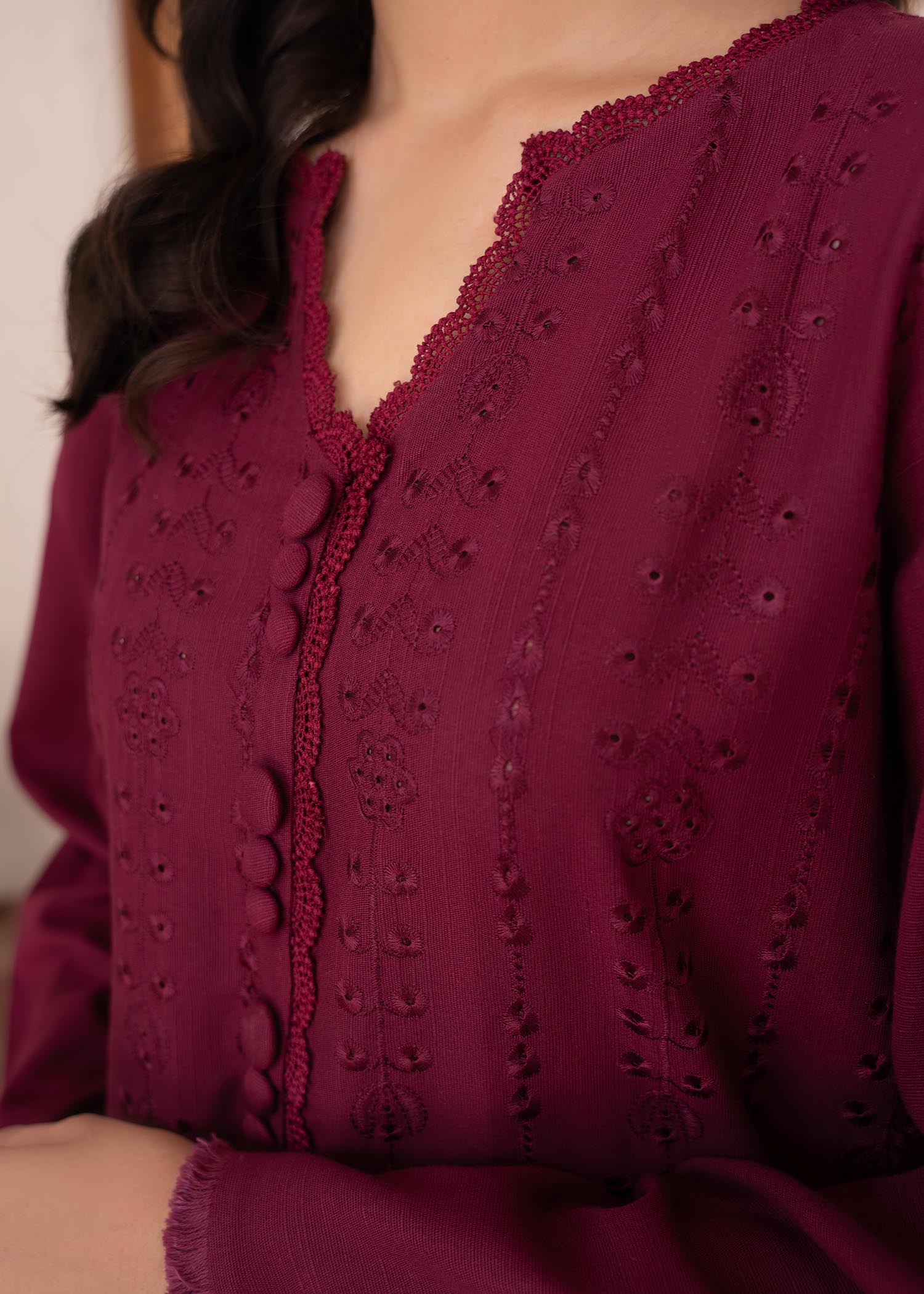 Vitalia Burgundy Women 2pcs