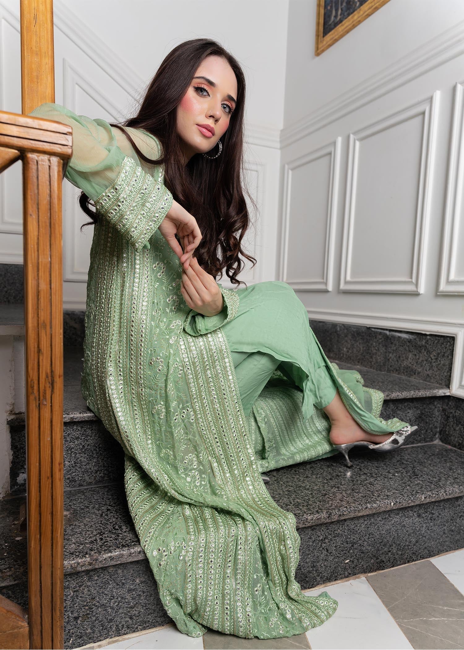 Rang-e-Haya Hoor / Mint Women 4pcs