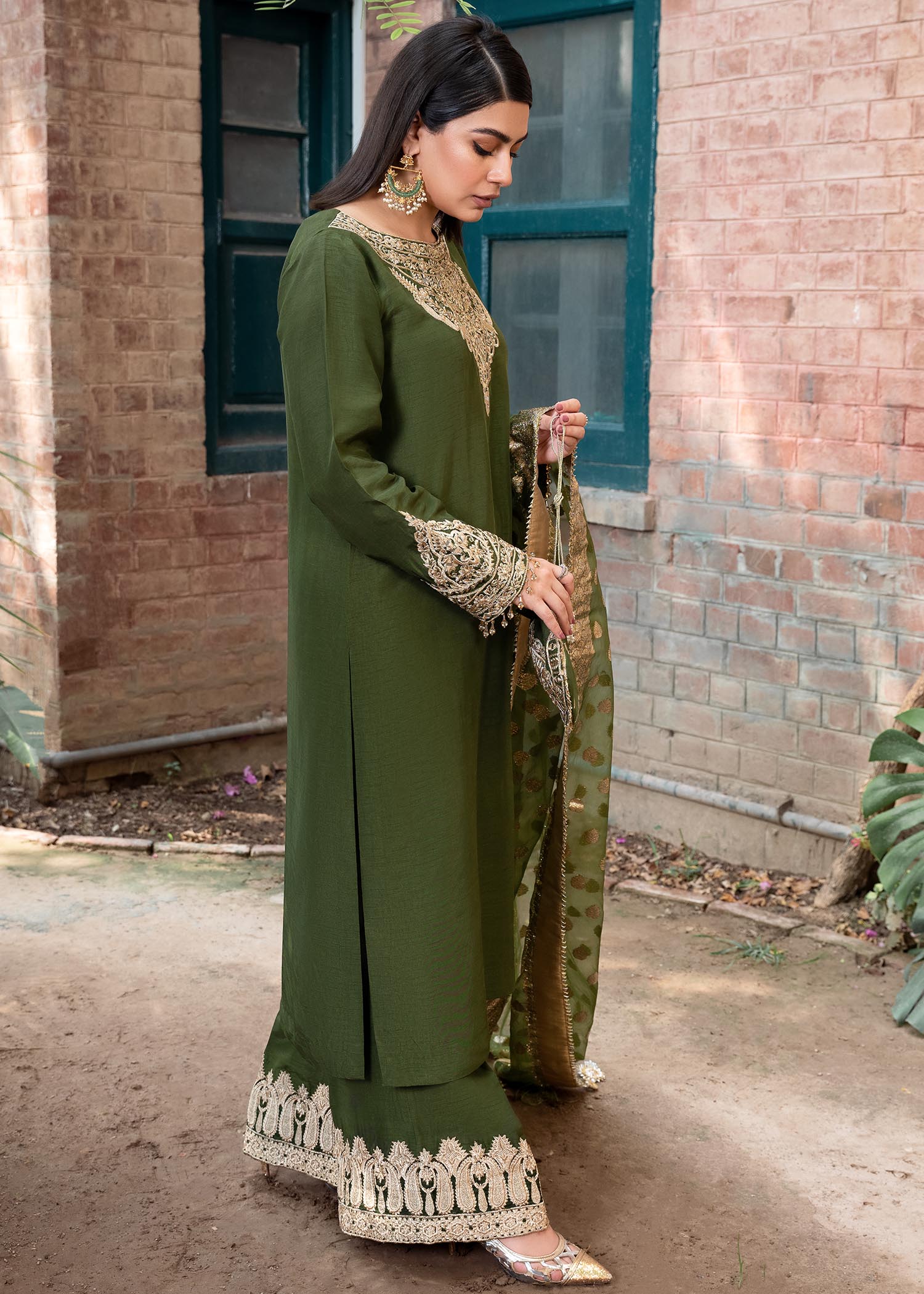 Rang-e-Haya Shireen Green Women 3pcs