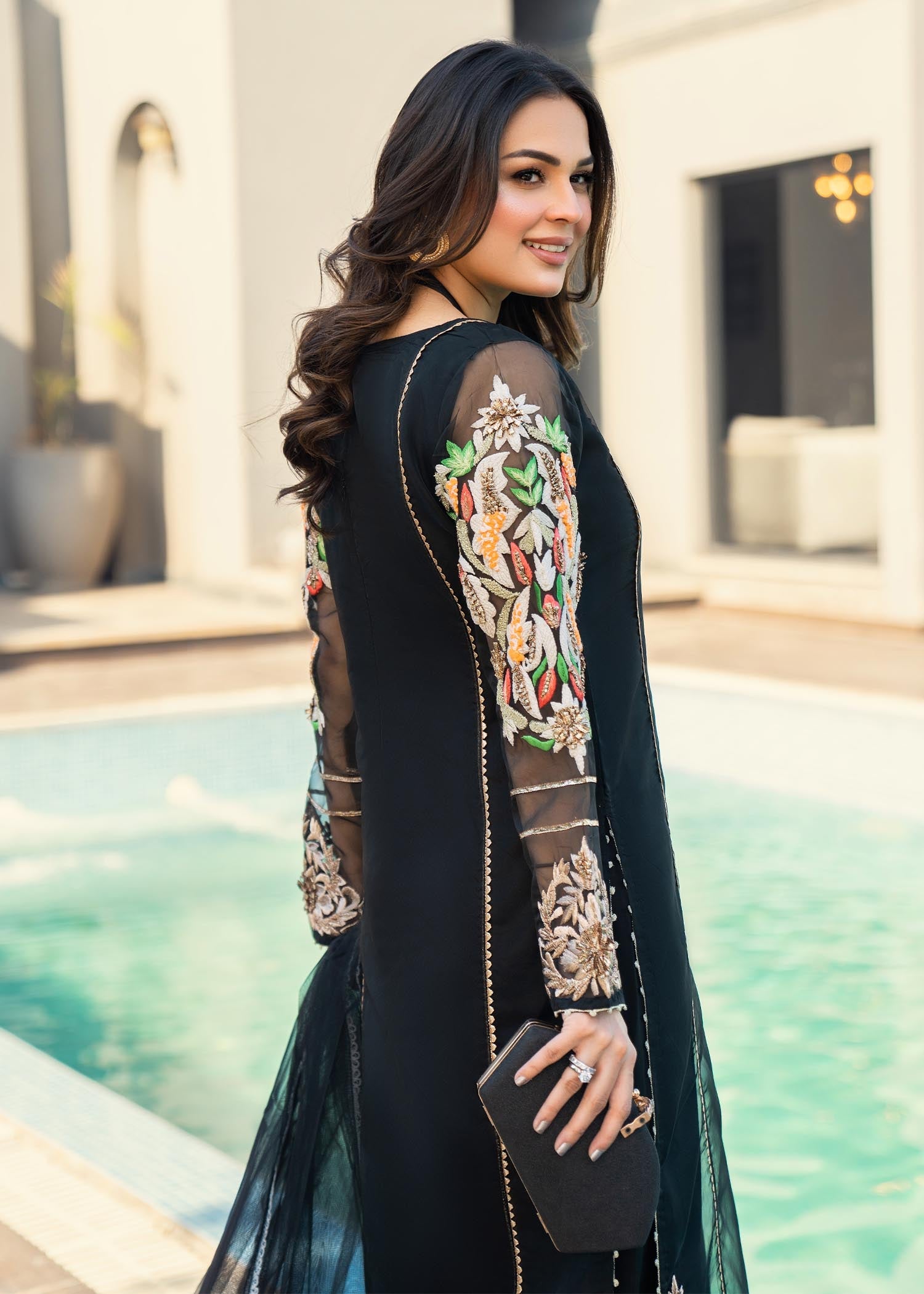 Khuda Baksh Creations M 102 Black Women 3pcs