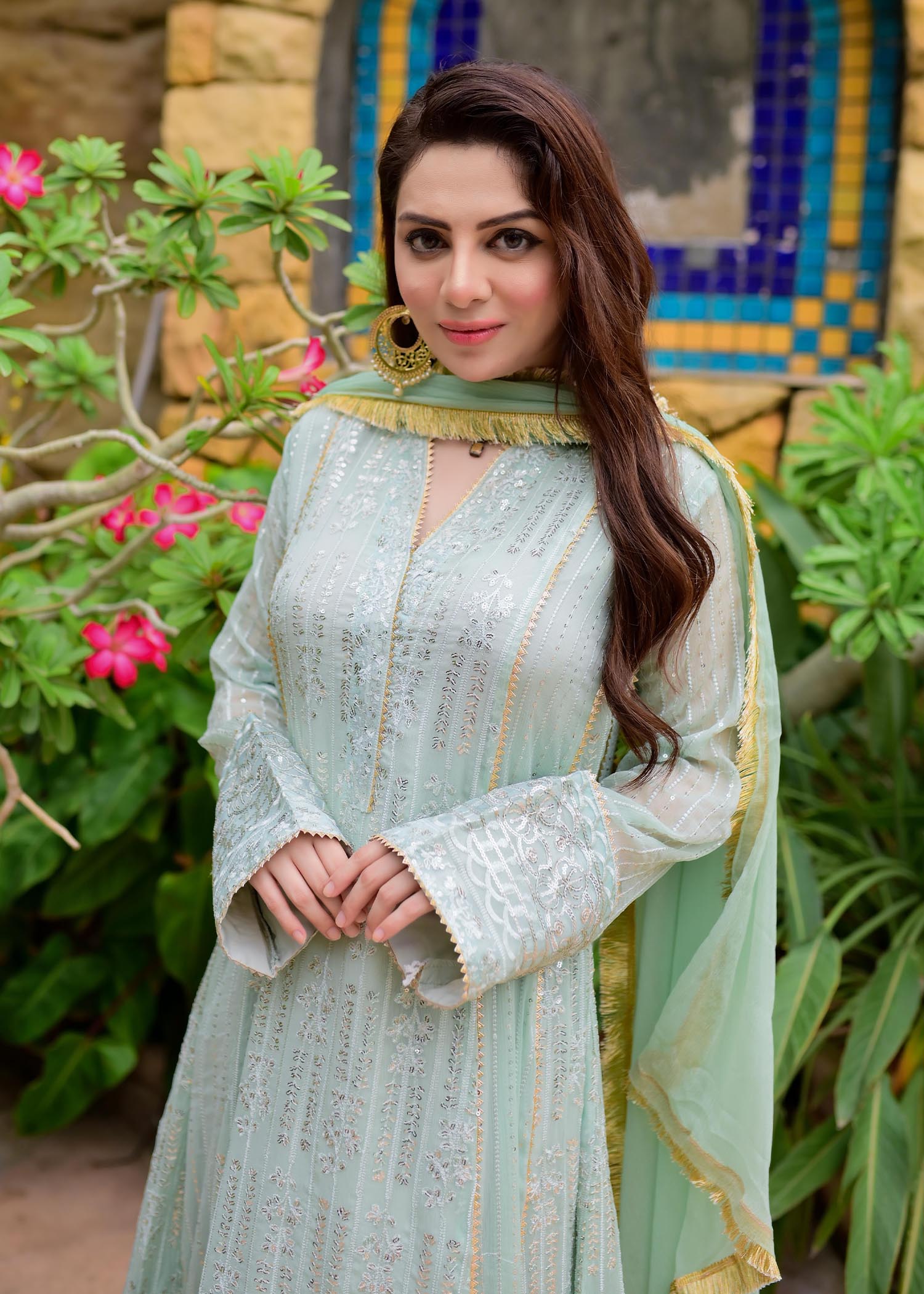 Manahils MAXI 117 CEDAR MINT GREEN Women 3pcs