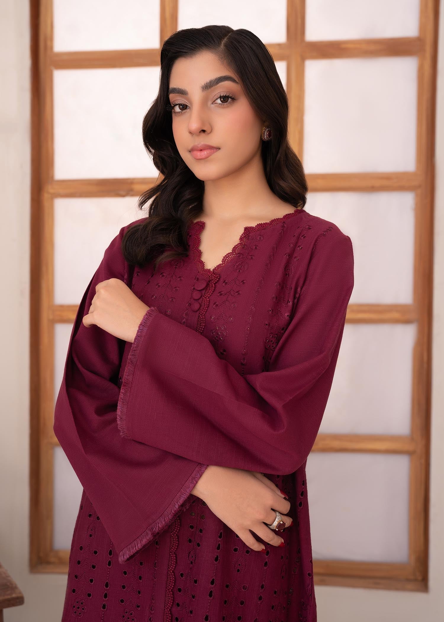 Vitalia Burgundy Women 2pcs