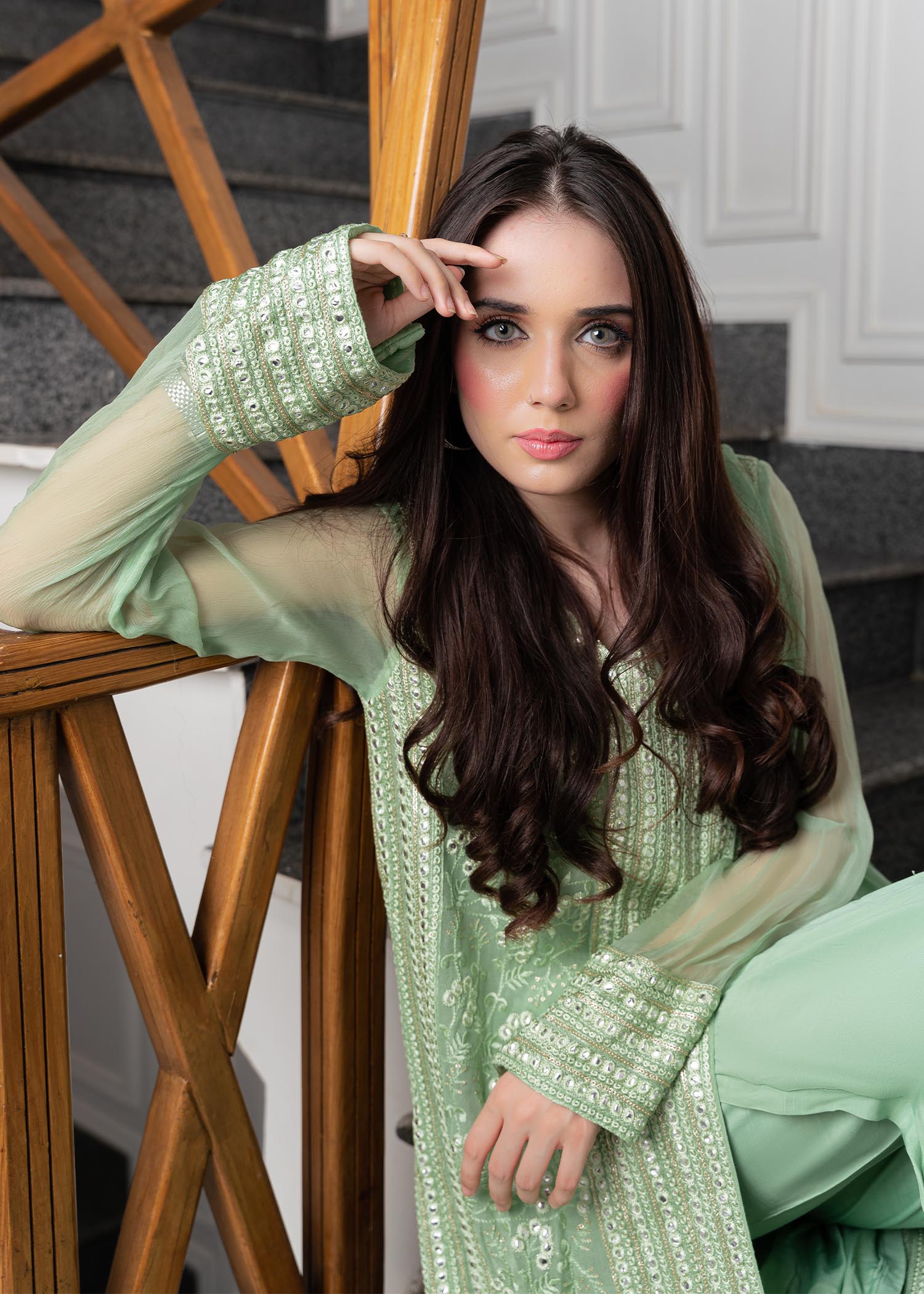 Rang-e-Haya Hoor / Mint Women 4pcs